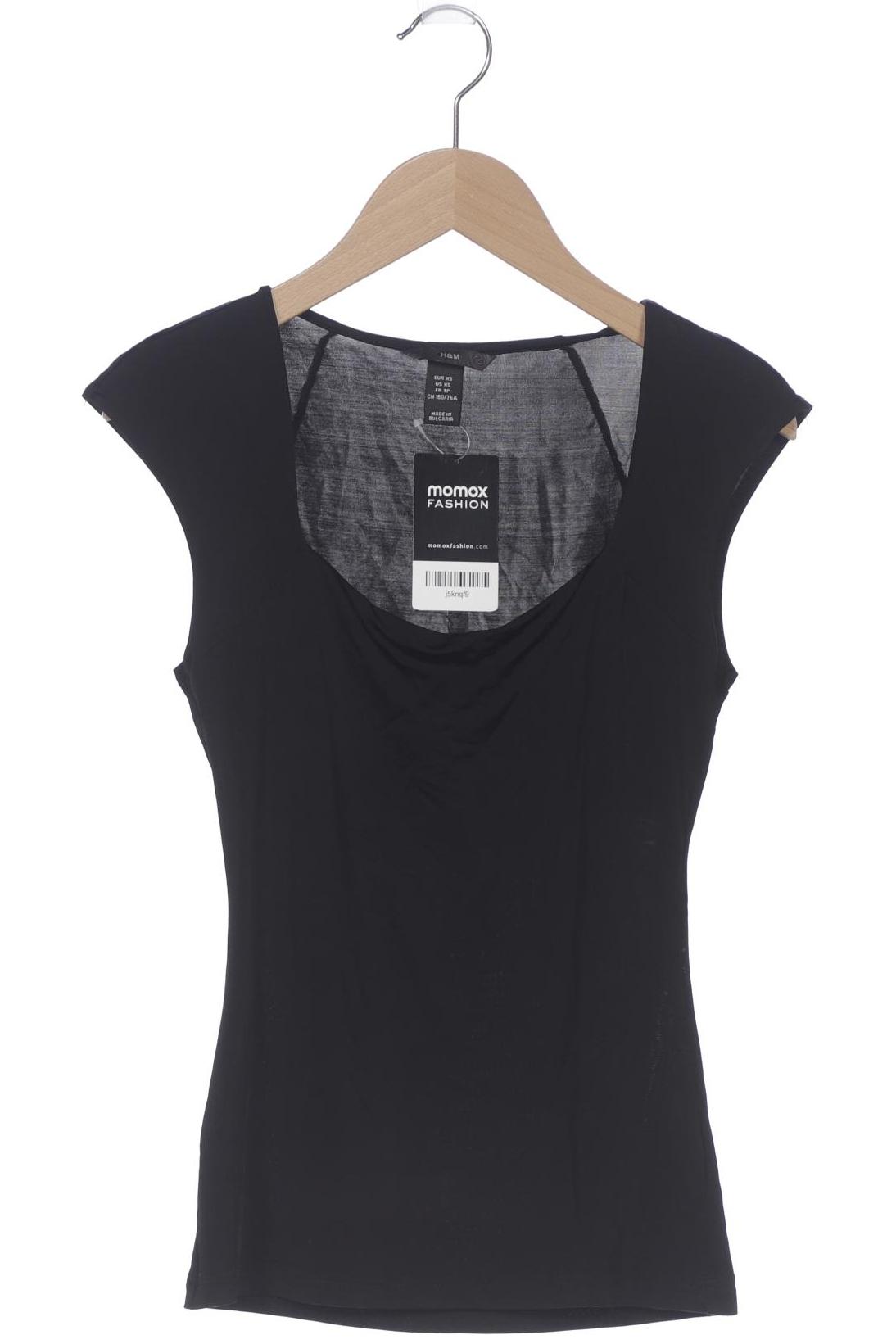 

H&M Damen T-Shirt, schwarz, Gr. 34
