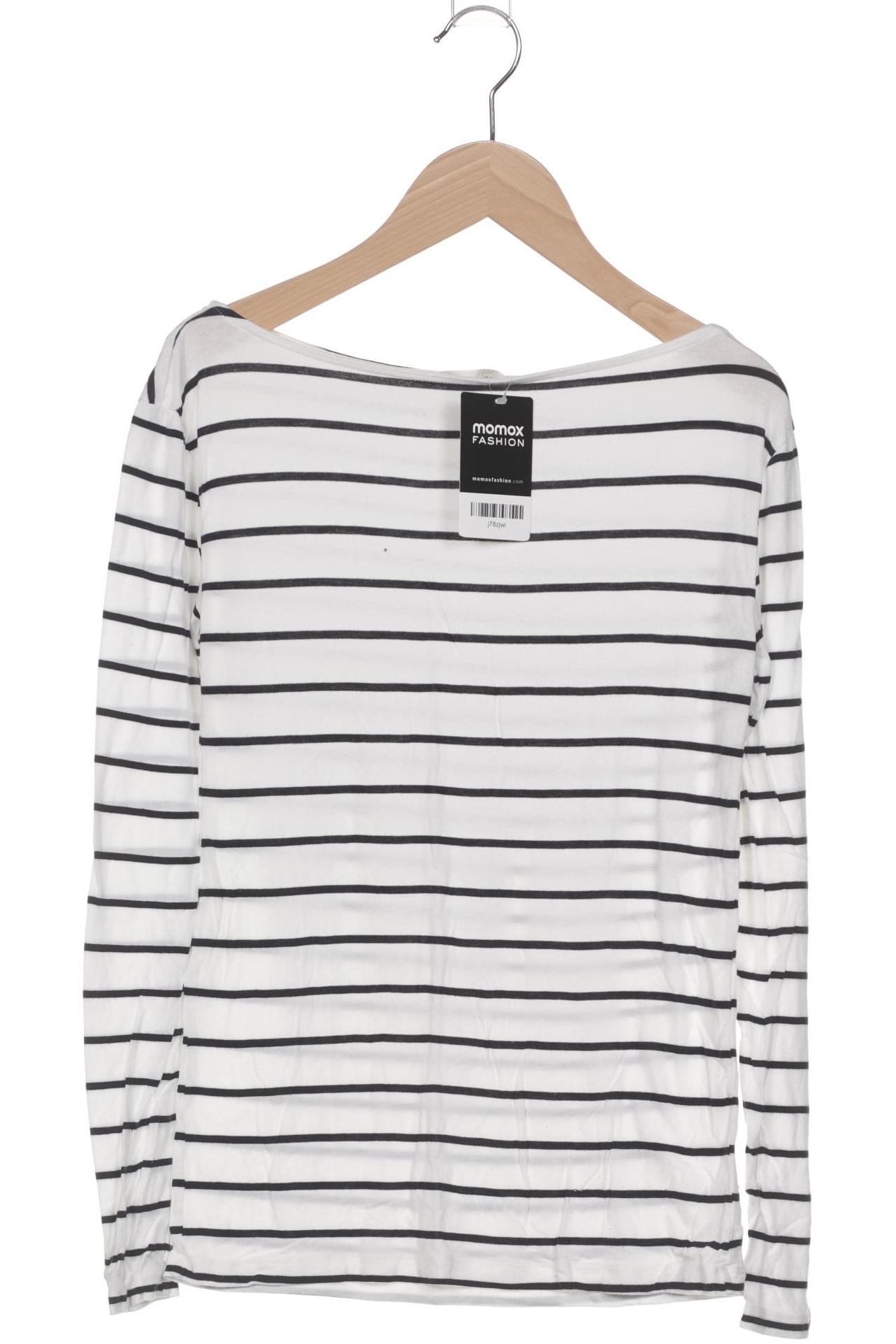 

H&M Damen Langarmshirt, weiß, Gr. 34