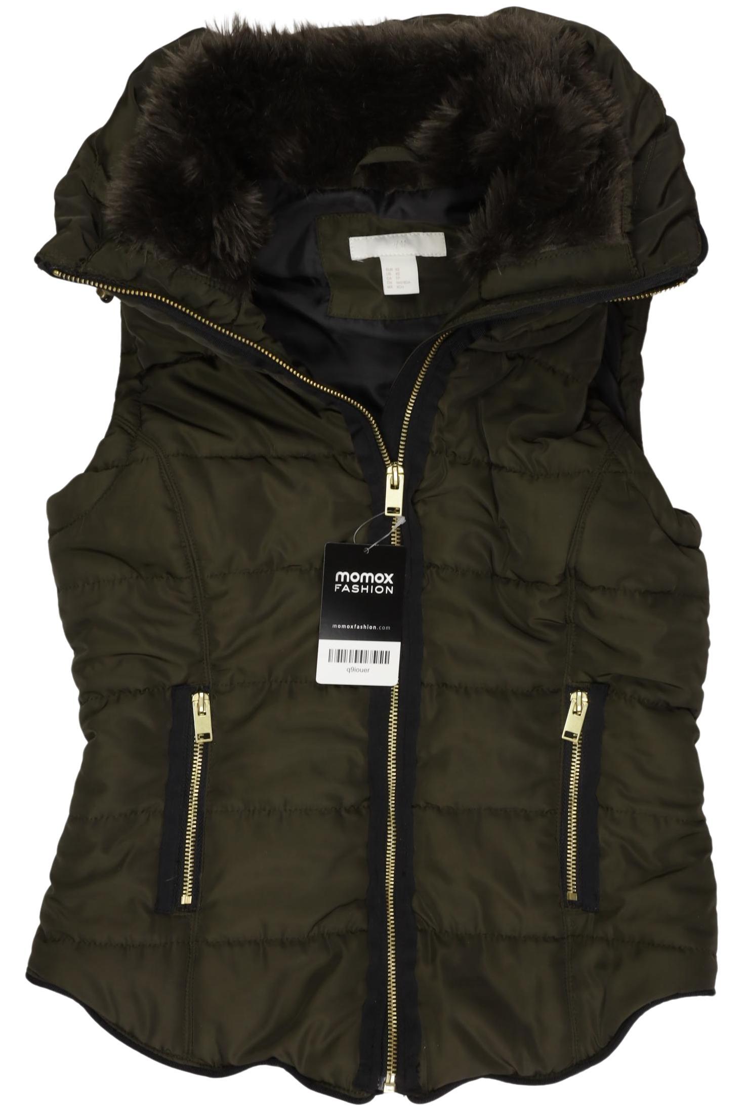 

H&M Damen Weste, grün, Gr. 34