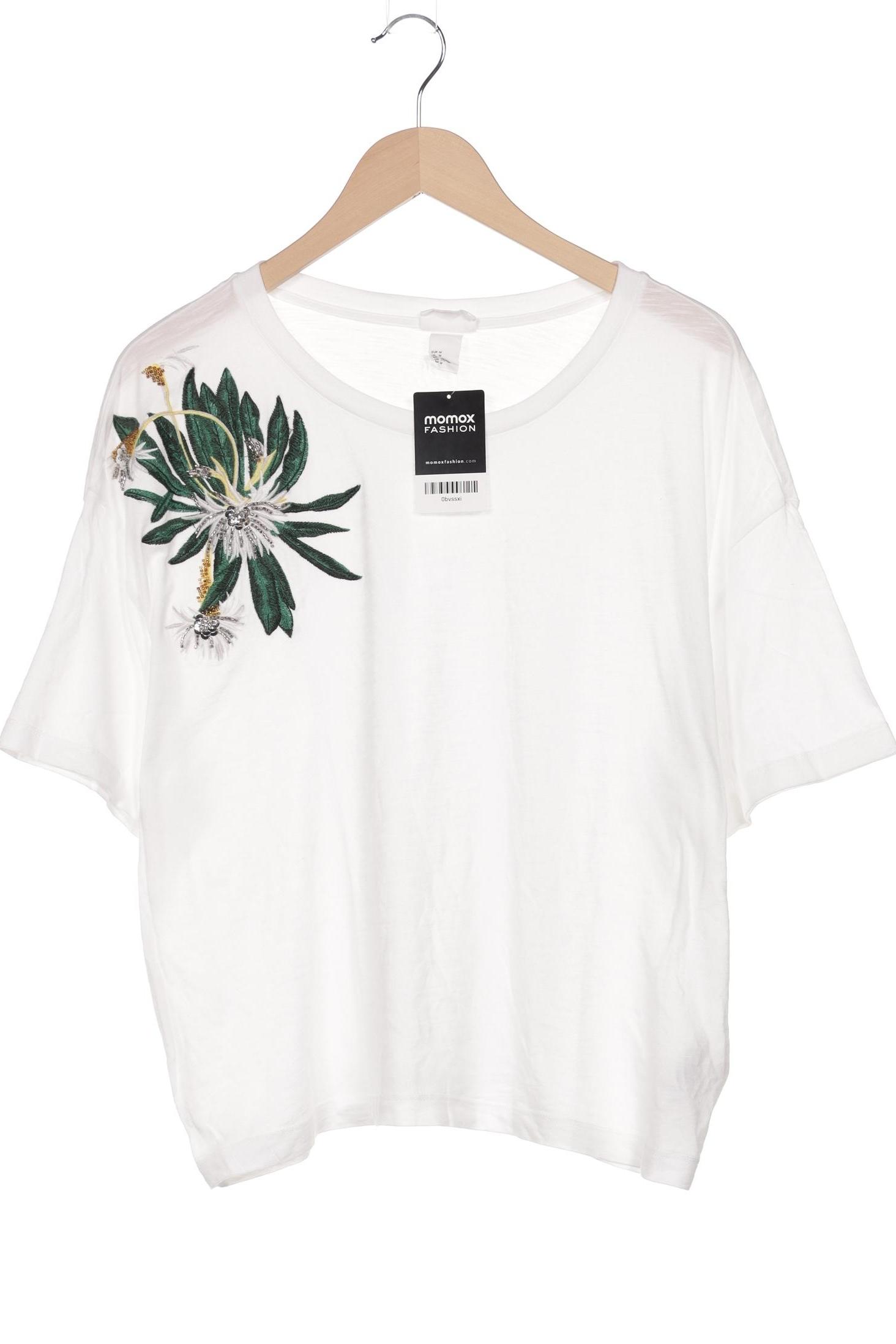 

H&M Damen T-Shirt, weiß, Gr. 38