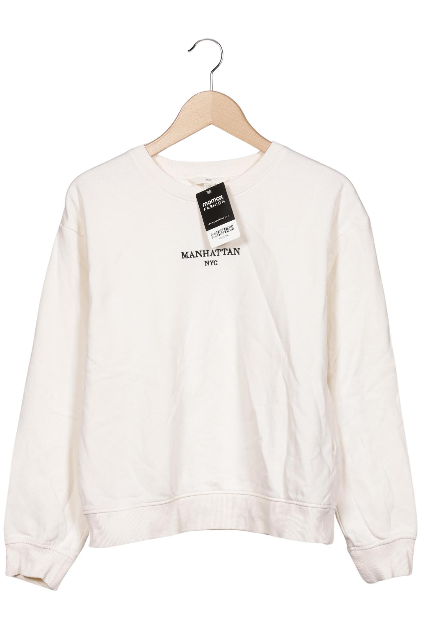 

H&M Damen Sweatshirt, cremeweiß, Gr. 34