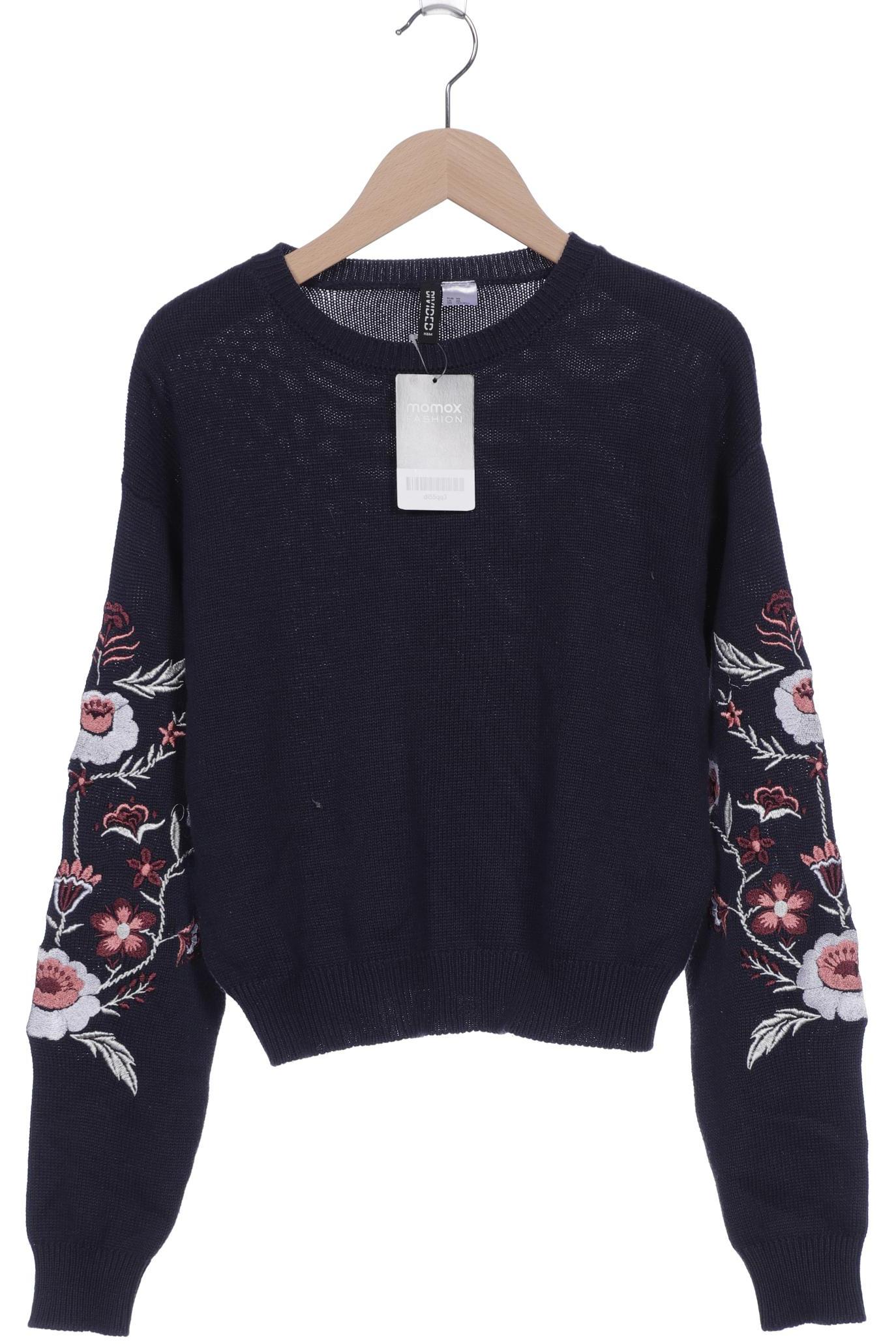 

H&M Damen Pullover, marineblau, Gr. 34