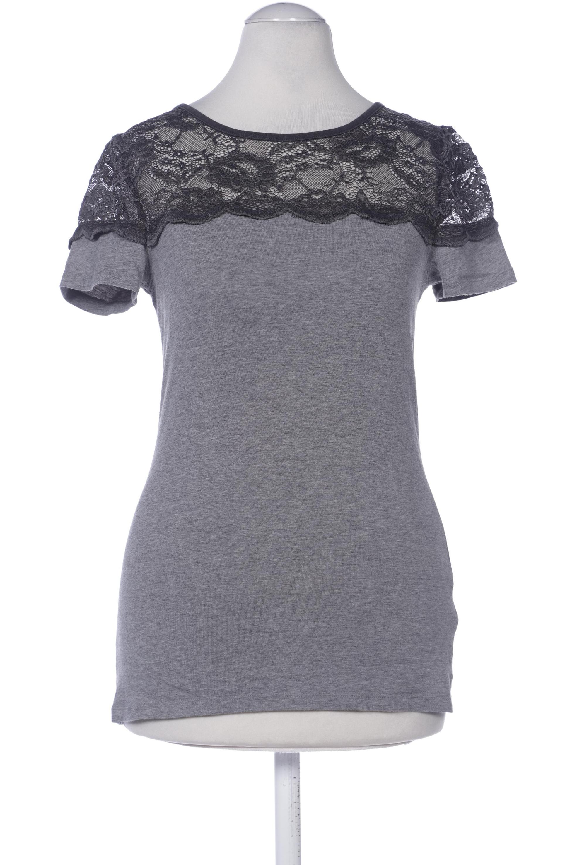 

H&M Damen T-Shirt, grau, Gr. 34