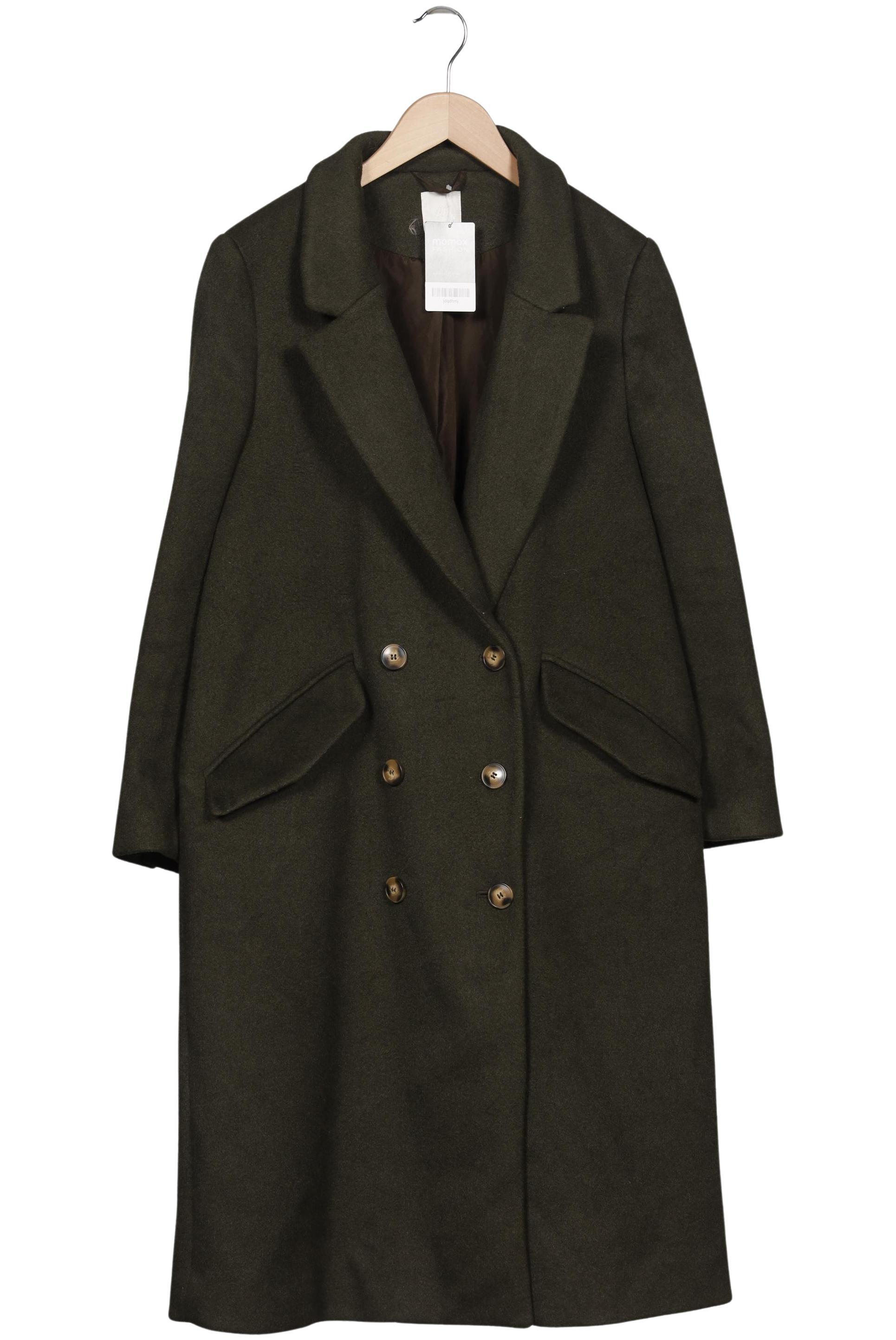 

H&M Damen Mantel, grün, Gr. 42