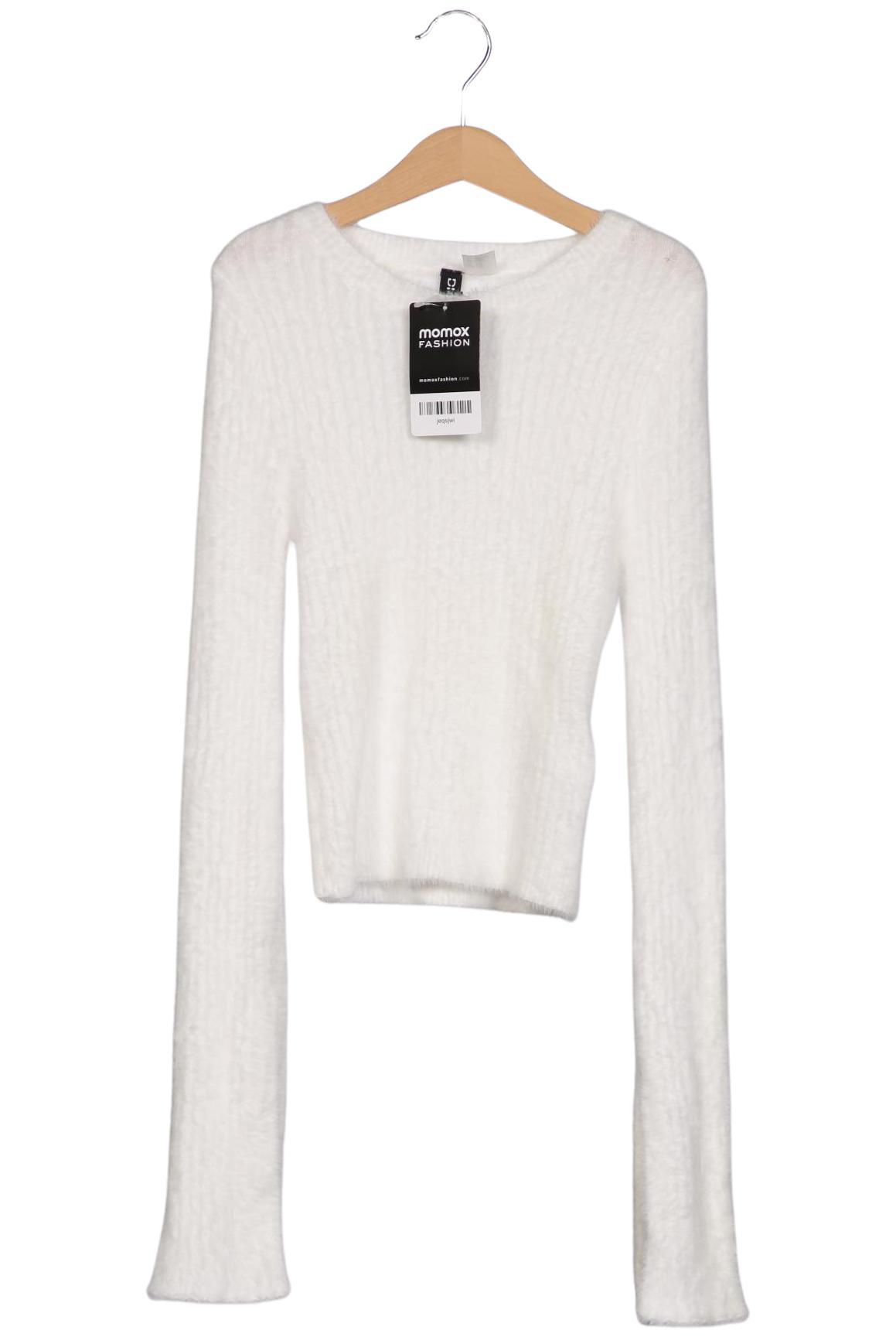 

H&M Damen Pullover, weiß, Gr. 32