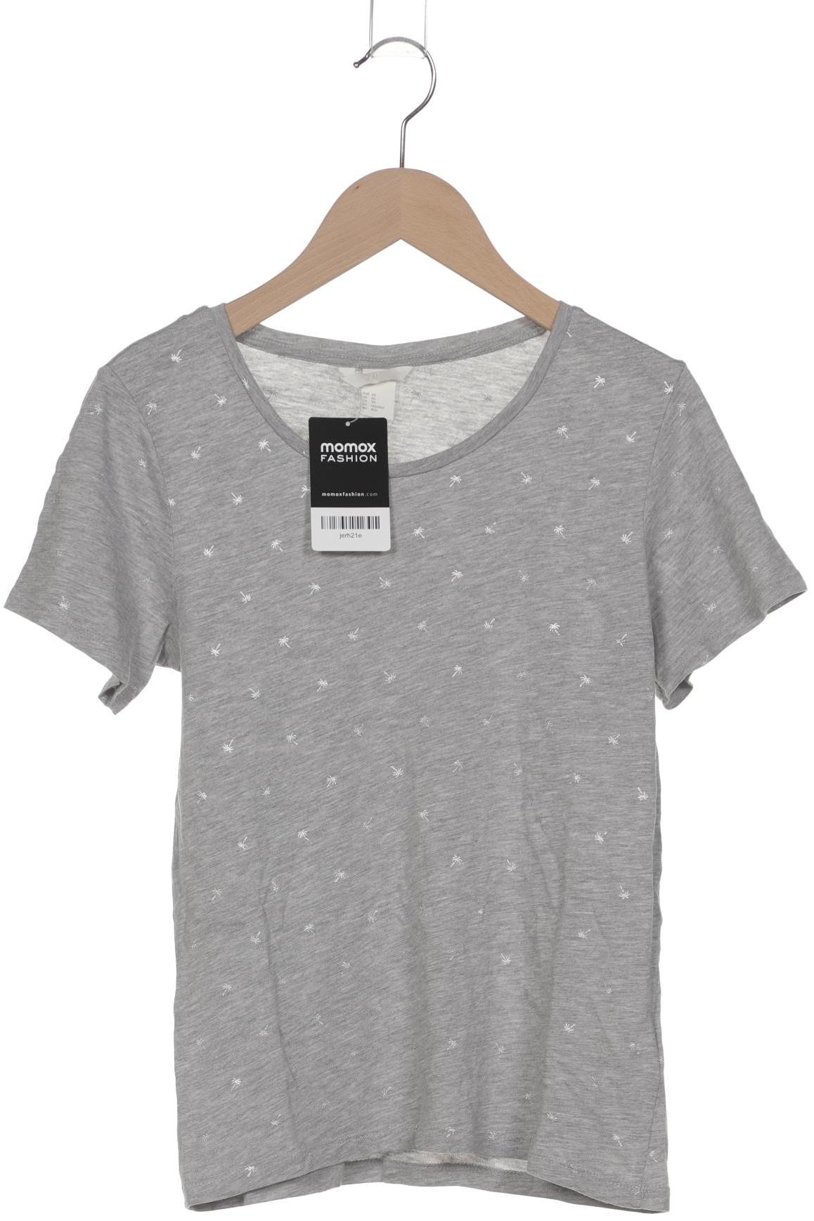 

H&M Damen T-Shirt, grau, Gr. 34