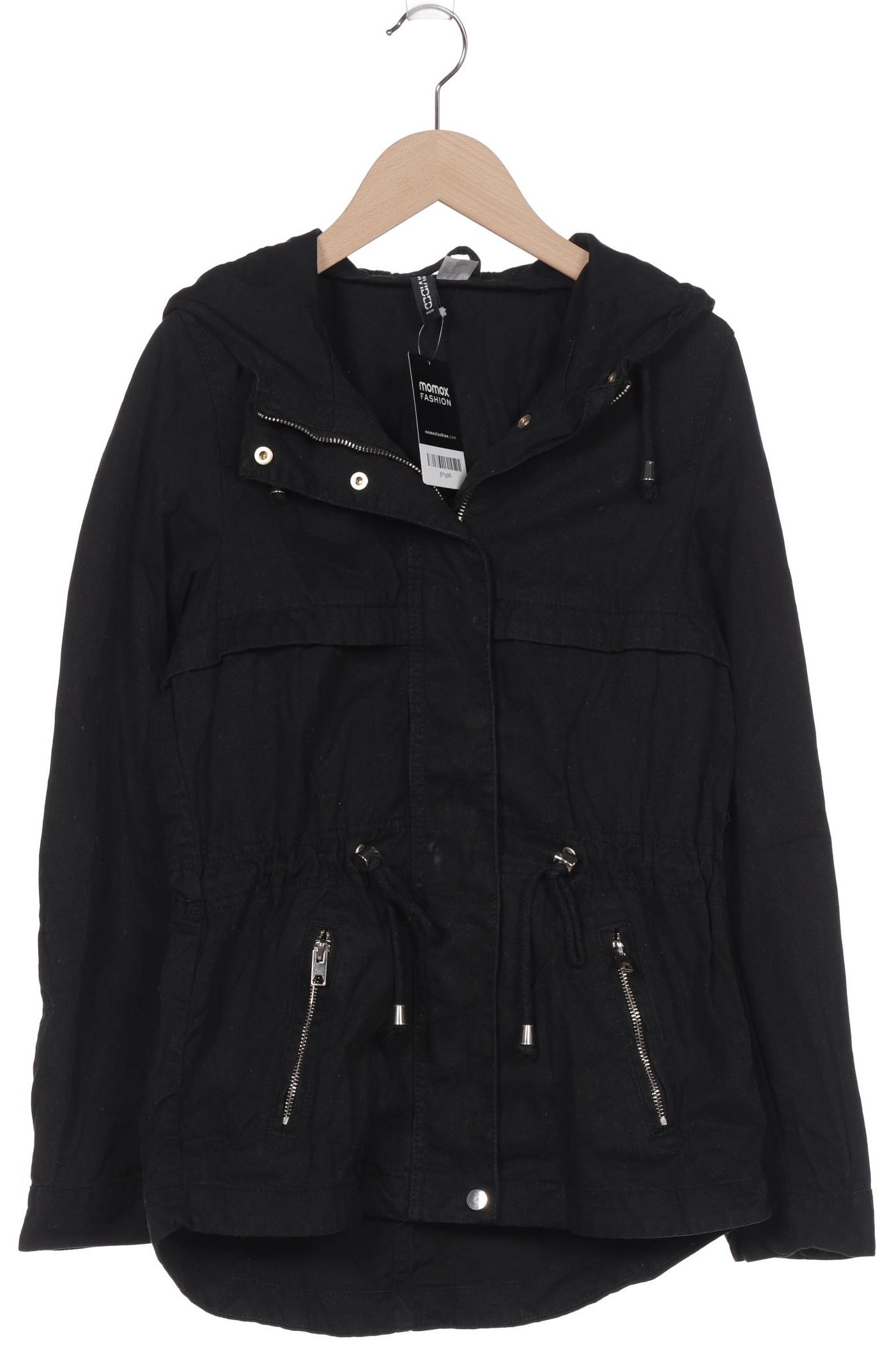 

H&M Damen Mantel, schwarz, Gr. 32