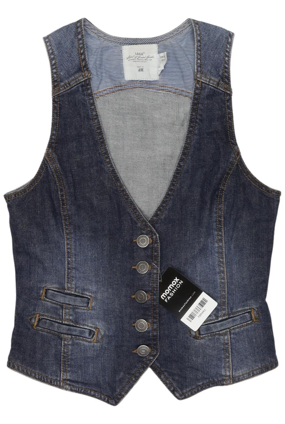 

H&M Damen Weste, blau, Gr. 36