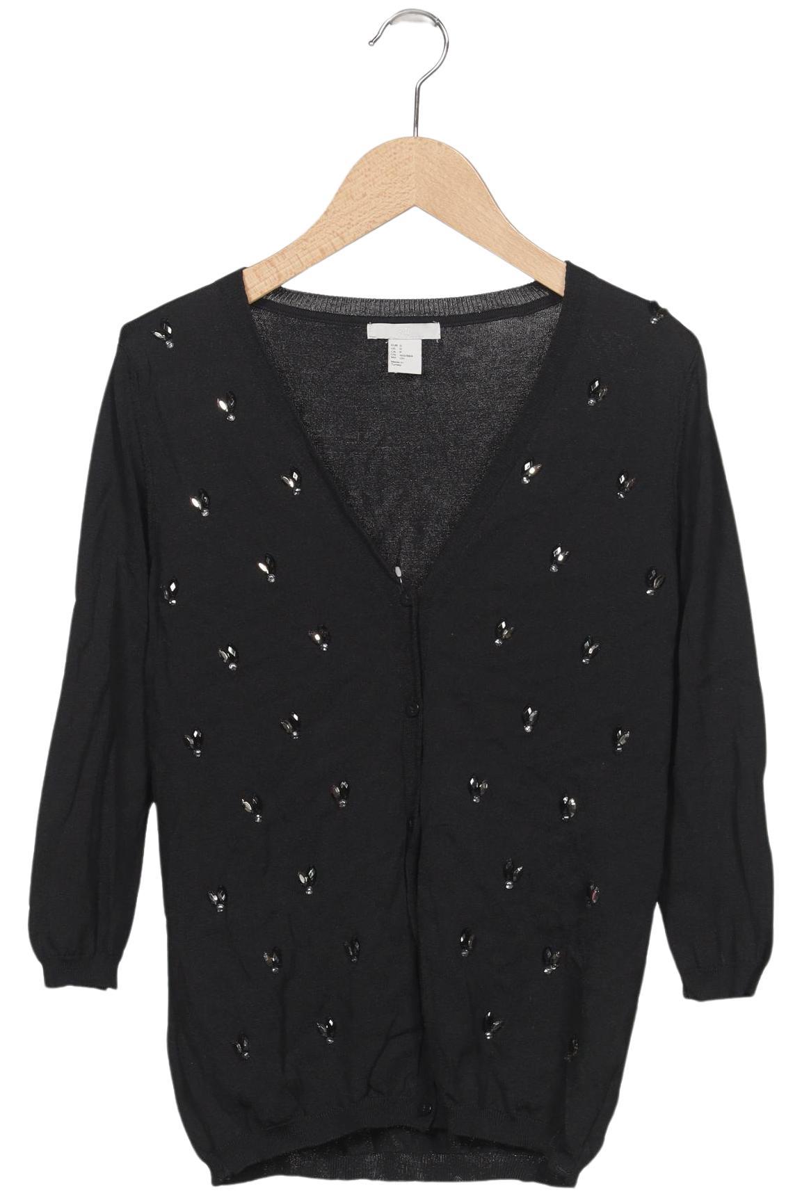 

H&M Damen Strickjacke, schwarz, Gr. 36