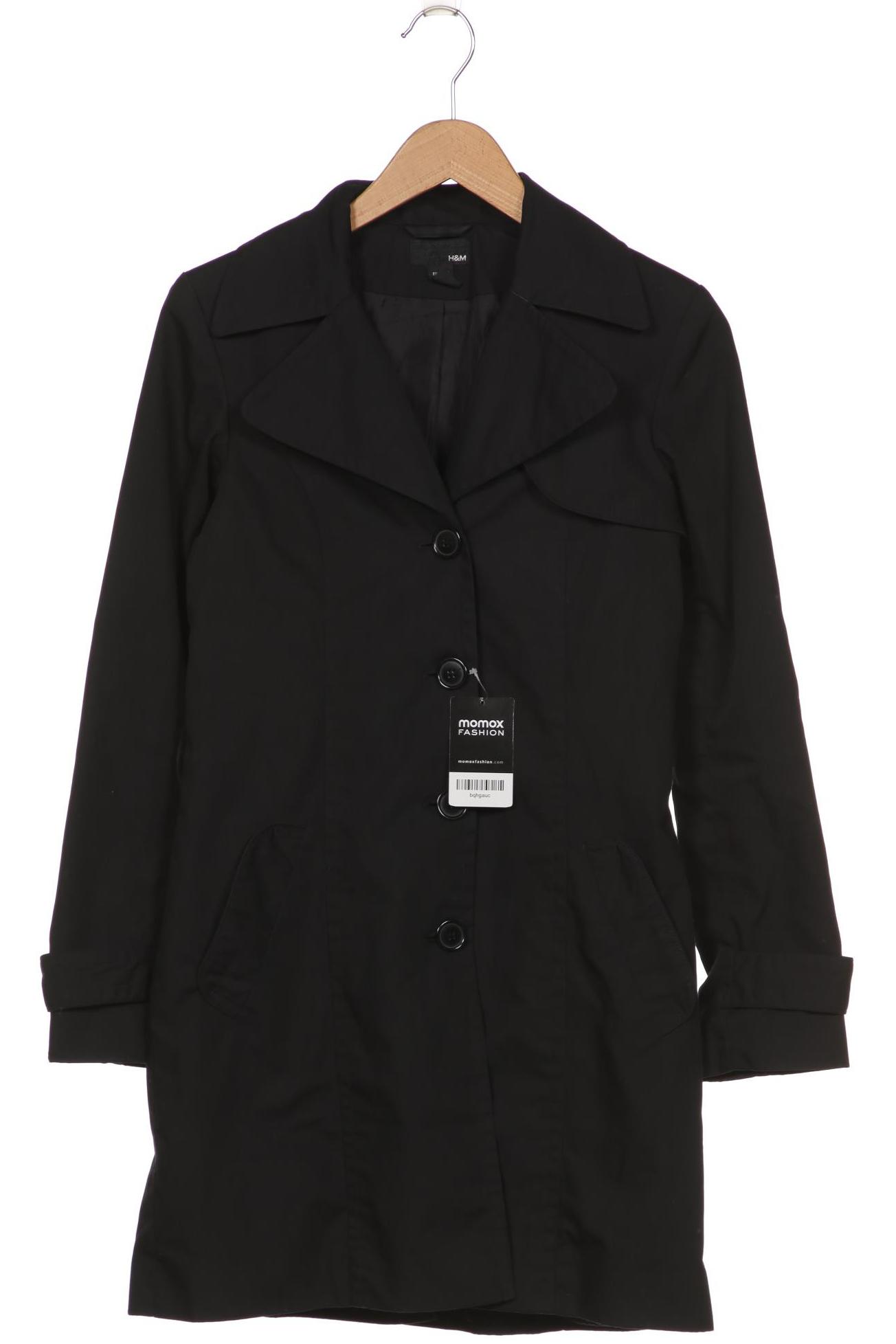 

H&M Damen Mantel, schwarz, Gr. 36