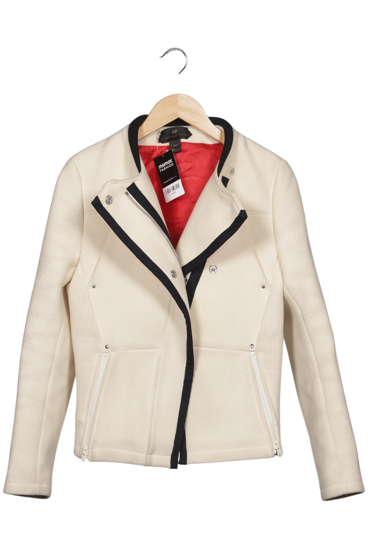 

H&M Damen Mantel, cremeweiß, Gr. 34