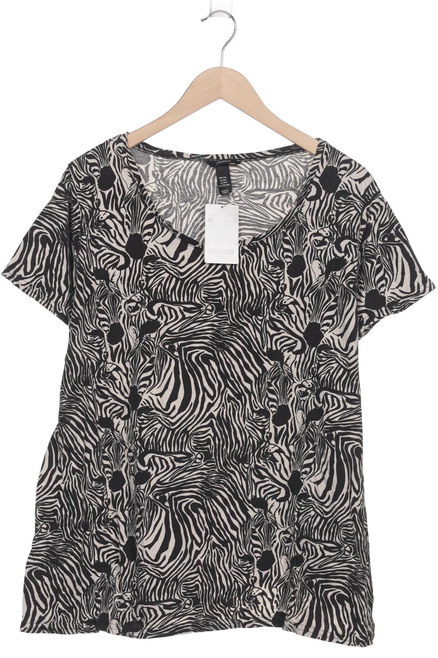

H&M Damen T-Shirt, schwarz, Gr. 48