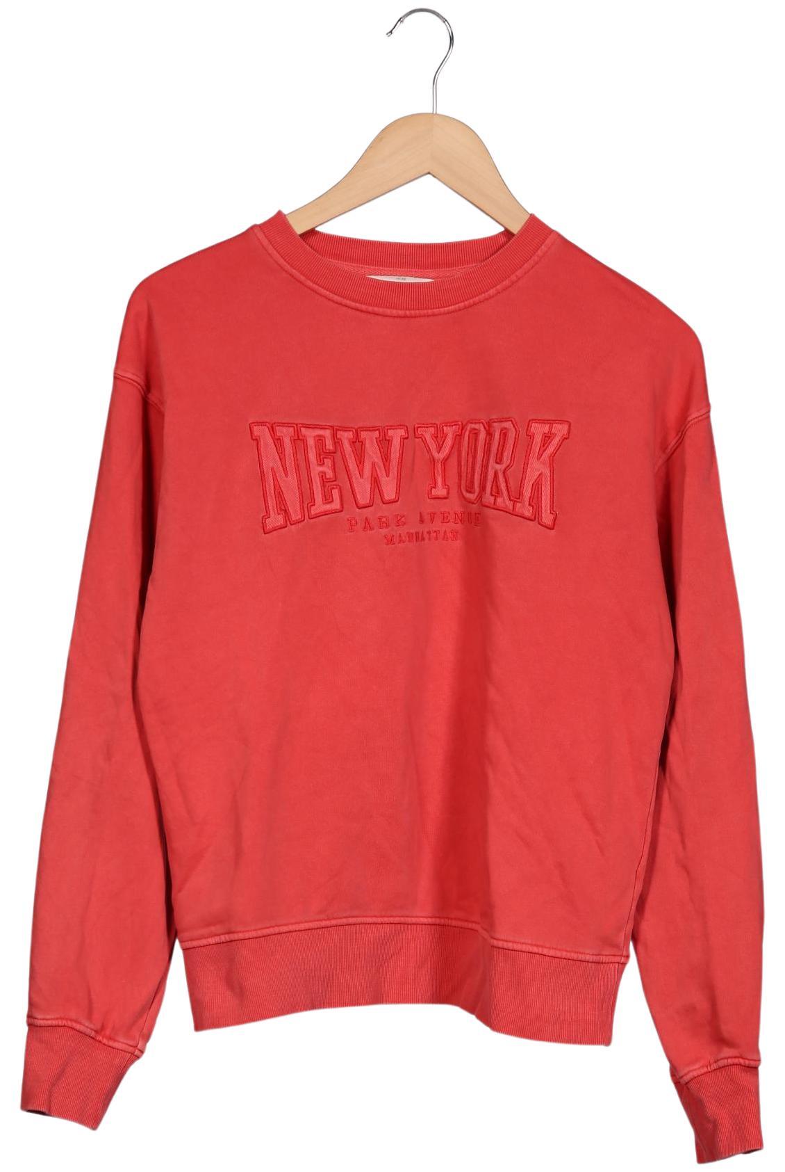 

H&M Damen Sweatshirt, rot, Gr. 34