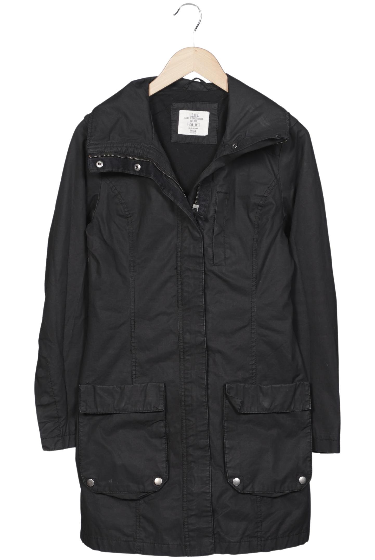 

H&M Damen Mantel, schwarz, Gr. 36