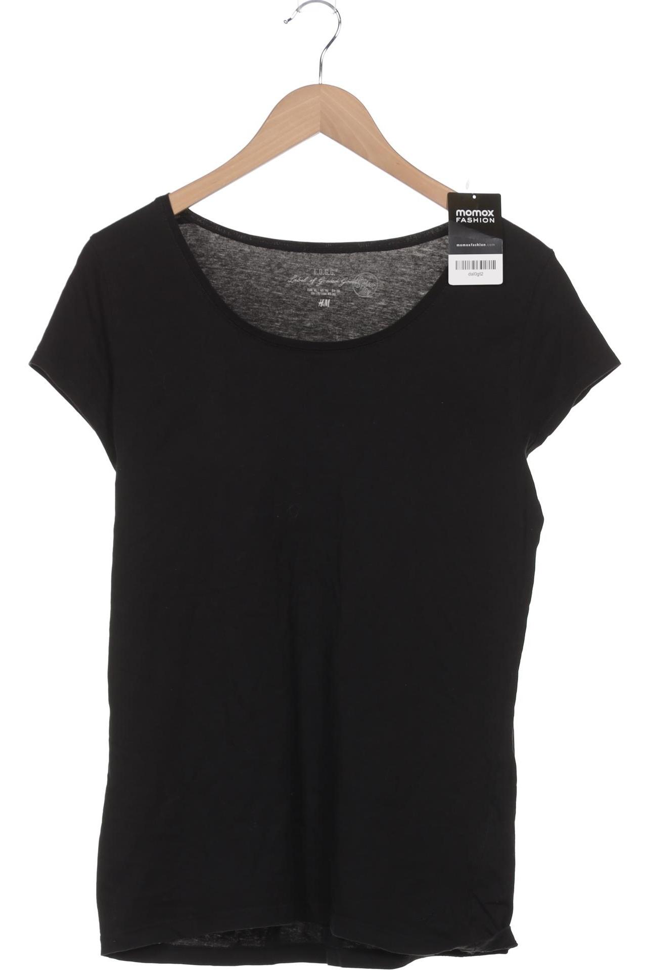 

H&M Damen T-Shirt, schwarz, Gr. 44