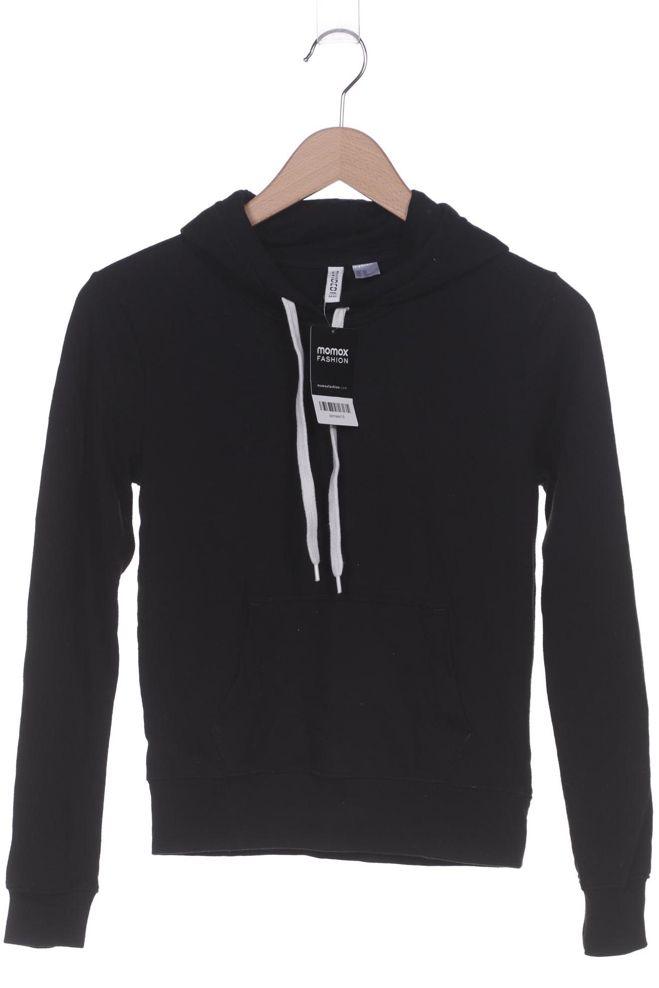 

H&M Damen Kapuzenpullover, schwarz, Gr. 34