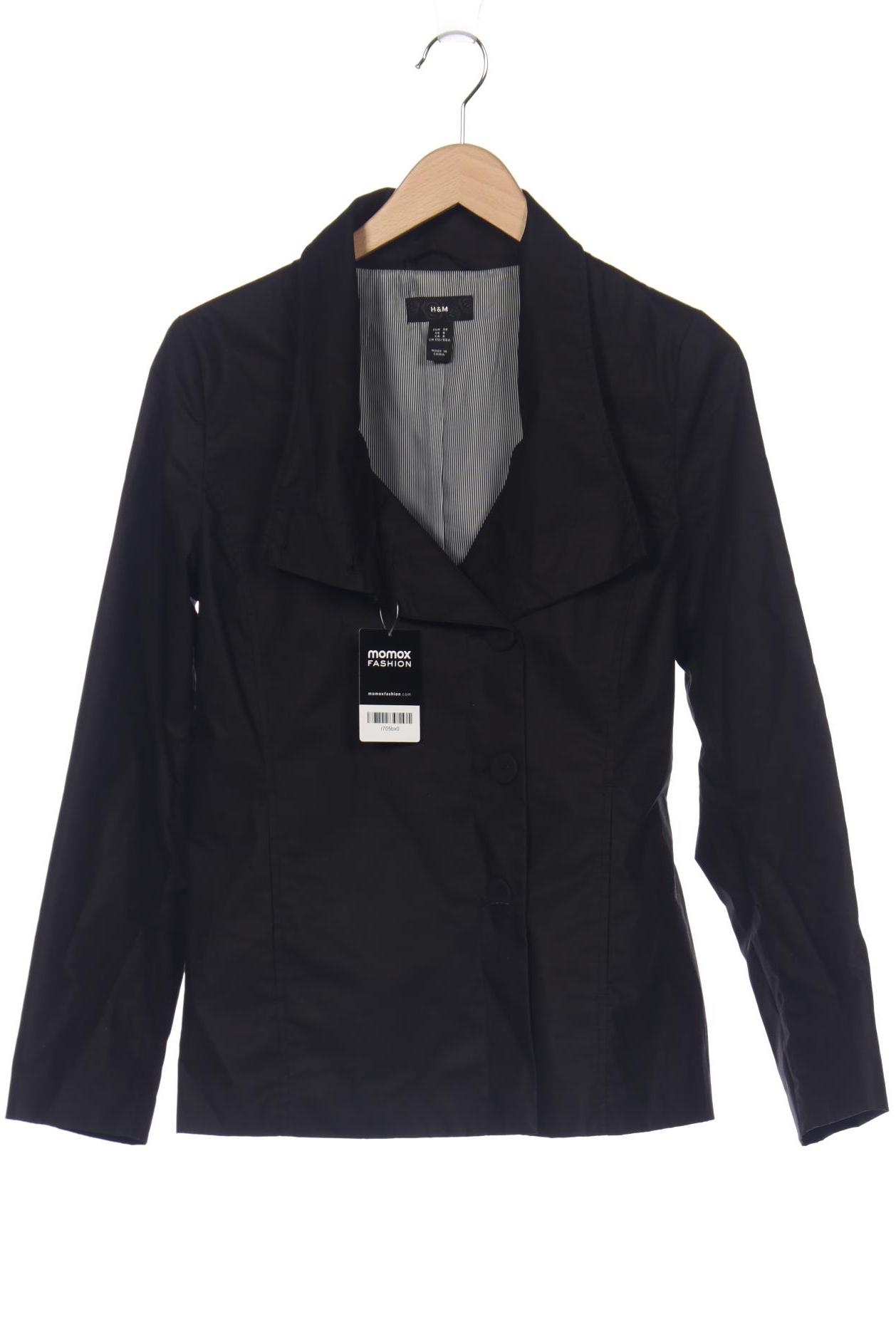 

H&M Damen Jacke, schwarz, Gr. 38
