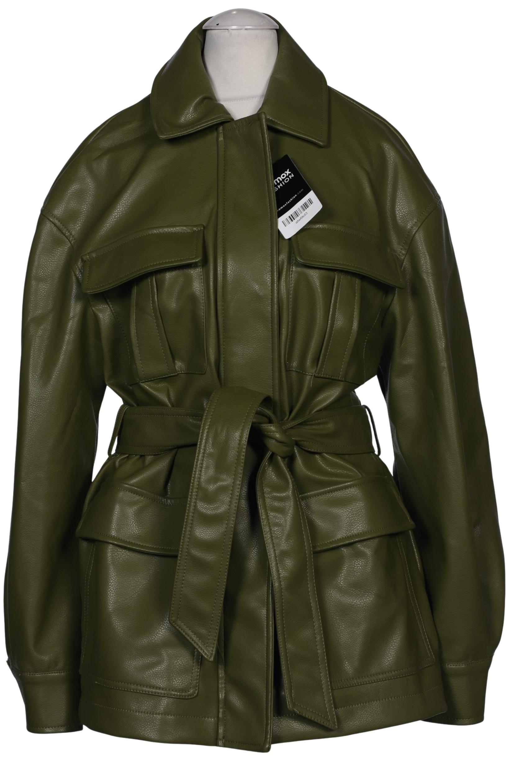 

H&M Damen Mantel, grün, Gr. 34