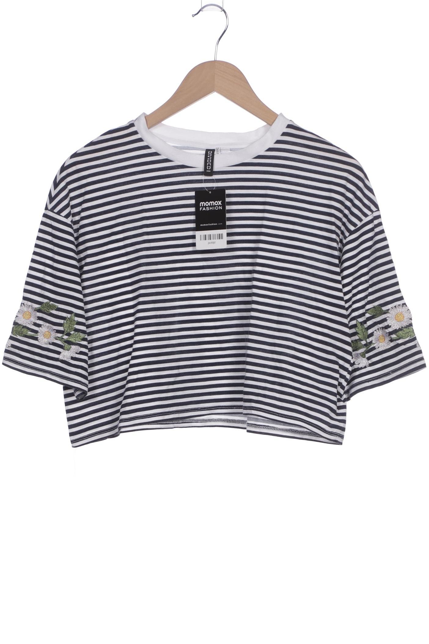 

H&M Damen T-Shirt, marineblau, Gr. 36
