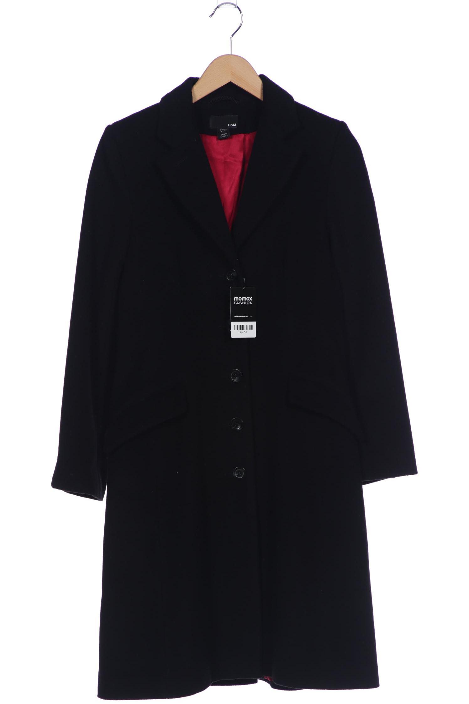 

H&M Damen Mantel, schwarz, Gr. 36