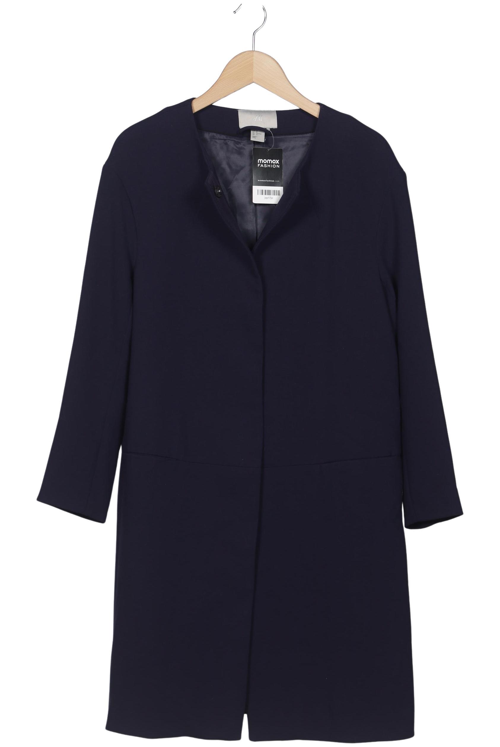 

H&M Damen Mantel, marineblau, Gr. 40