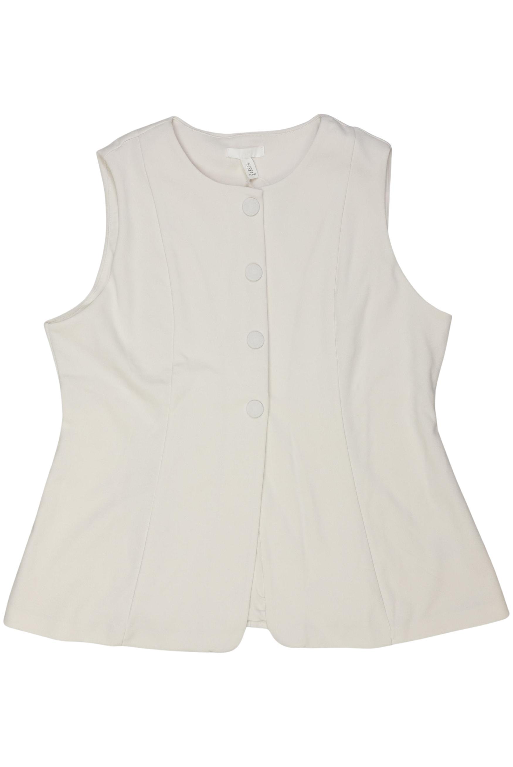 

H&M Damen Weste, weiß, Gr. 42