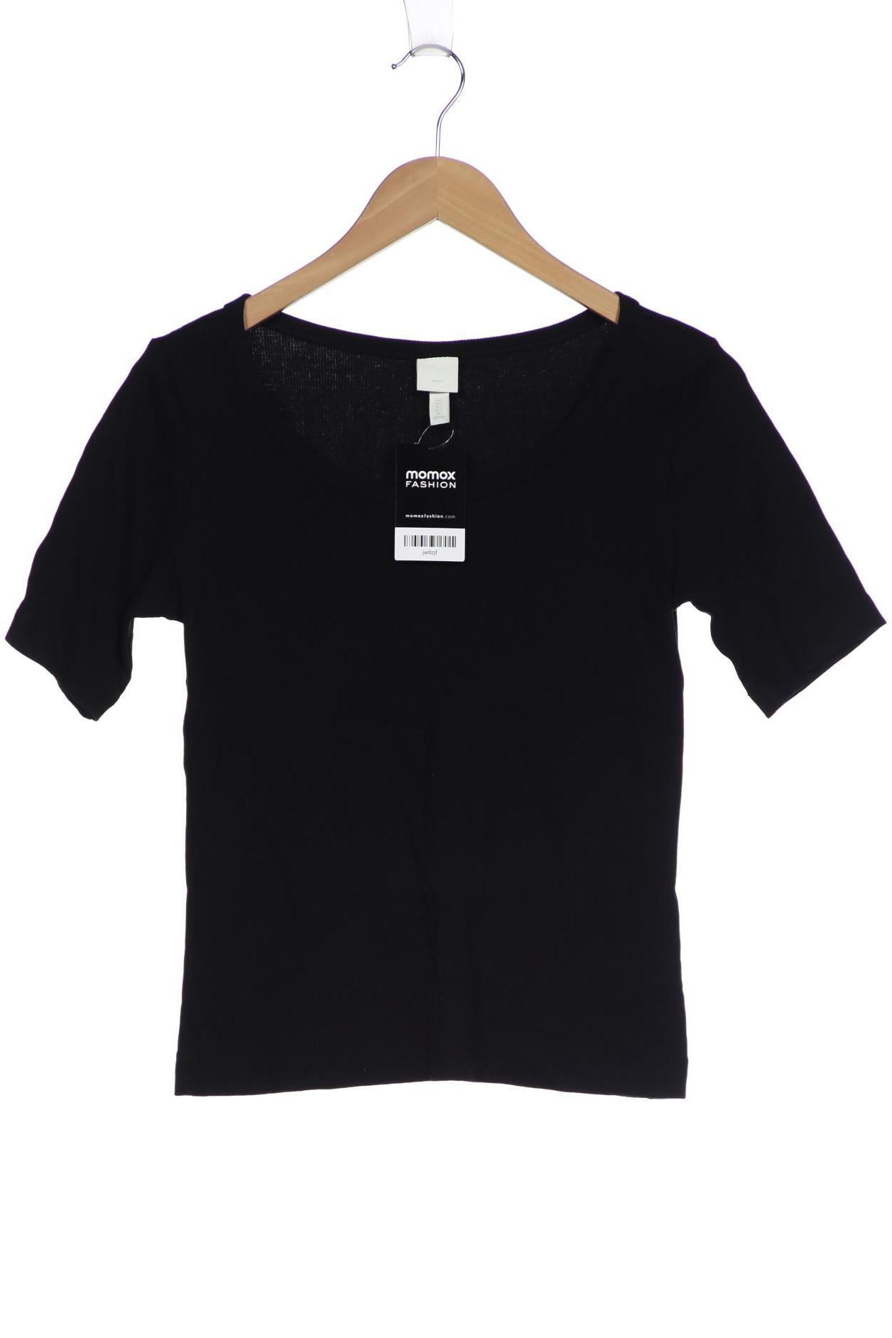 

H&M Damen T-Shirt, schwarz