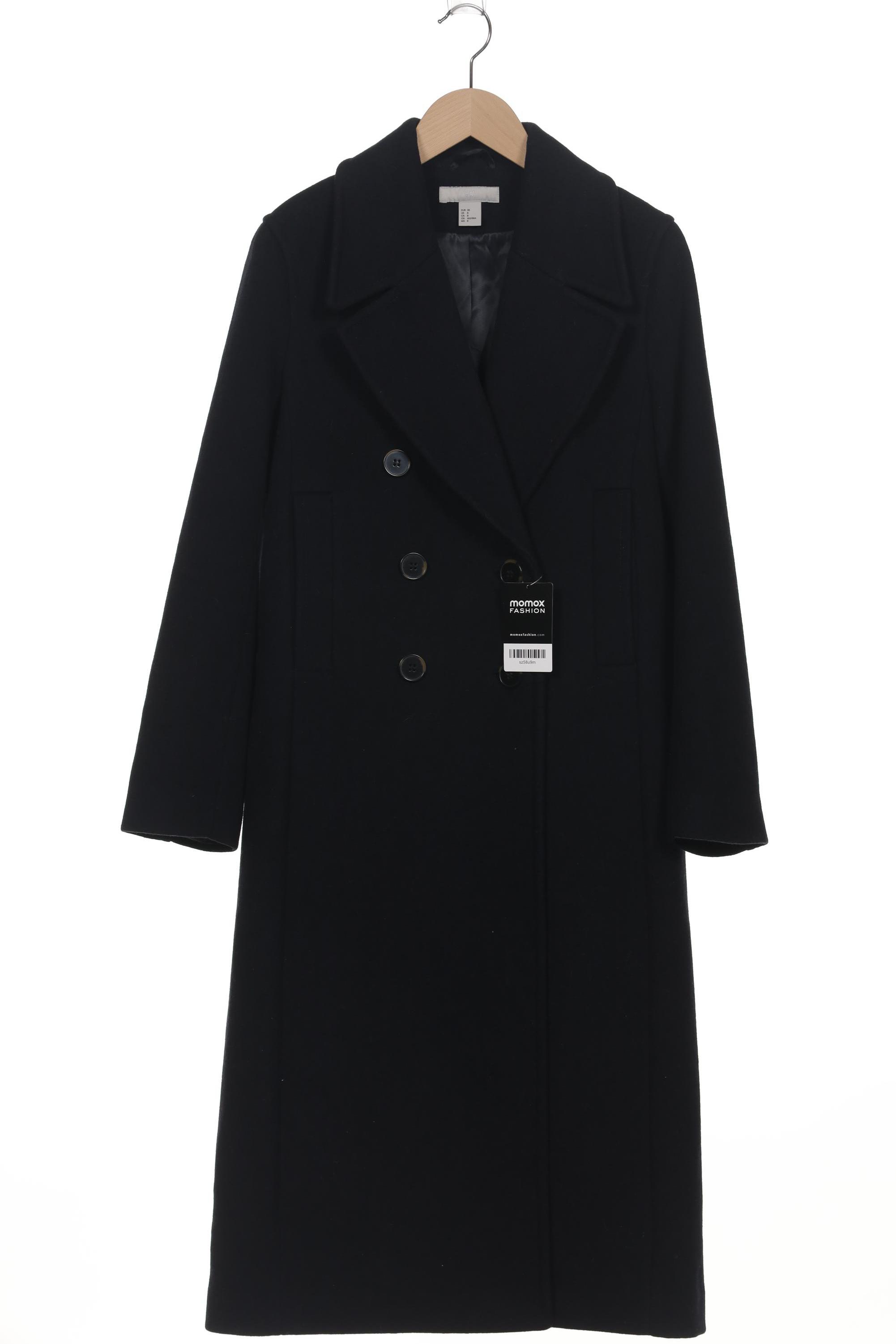 

H&M Damen Mantel, marineblau, Gr. 38