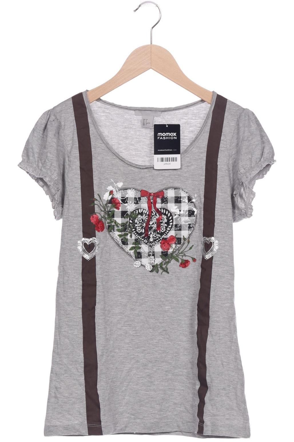 

H&M Damen T-Shirt, grau, Gr. 38