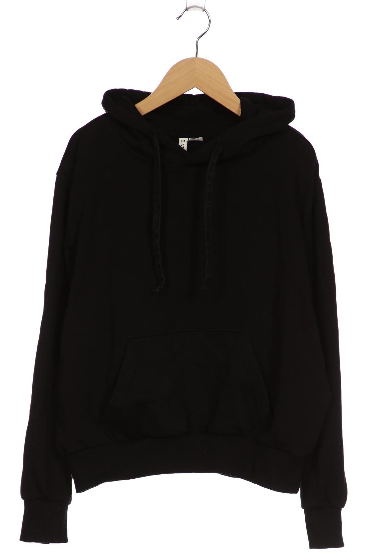 

H&M Damen Kapuzenpullover, schwarz, Gr. 38
