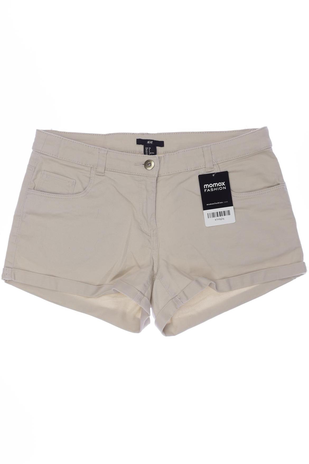 

H&M Damen Shorts, cremeweiß, Gr. 38