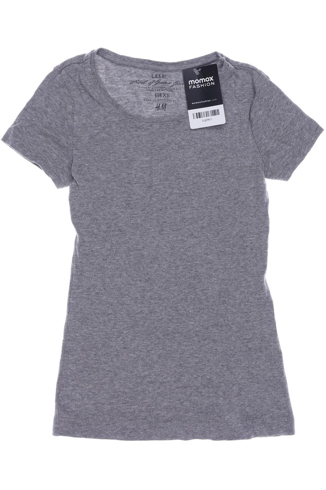 

H&M Damen T-Shirt, grau, Gr. 34