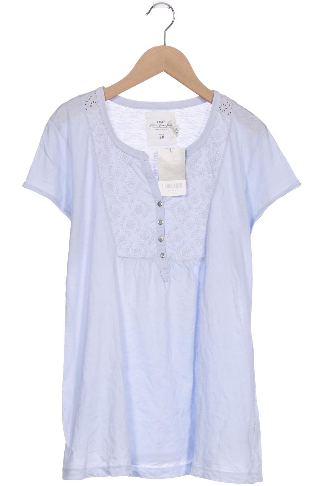 

H&M Damen T-Shirt, blau, Gr. 38