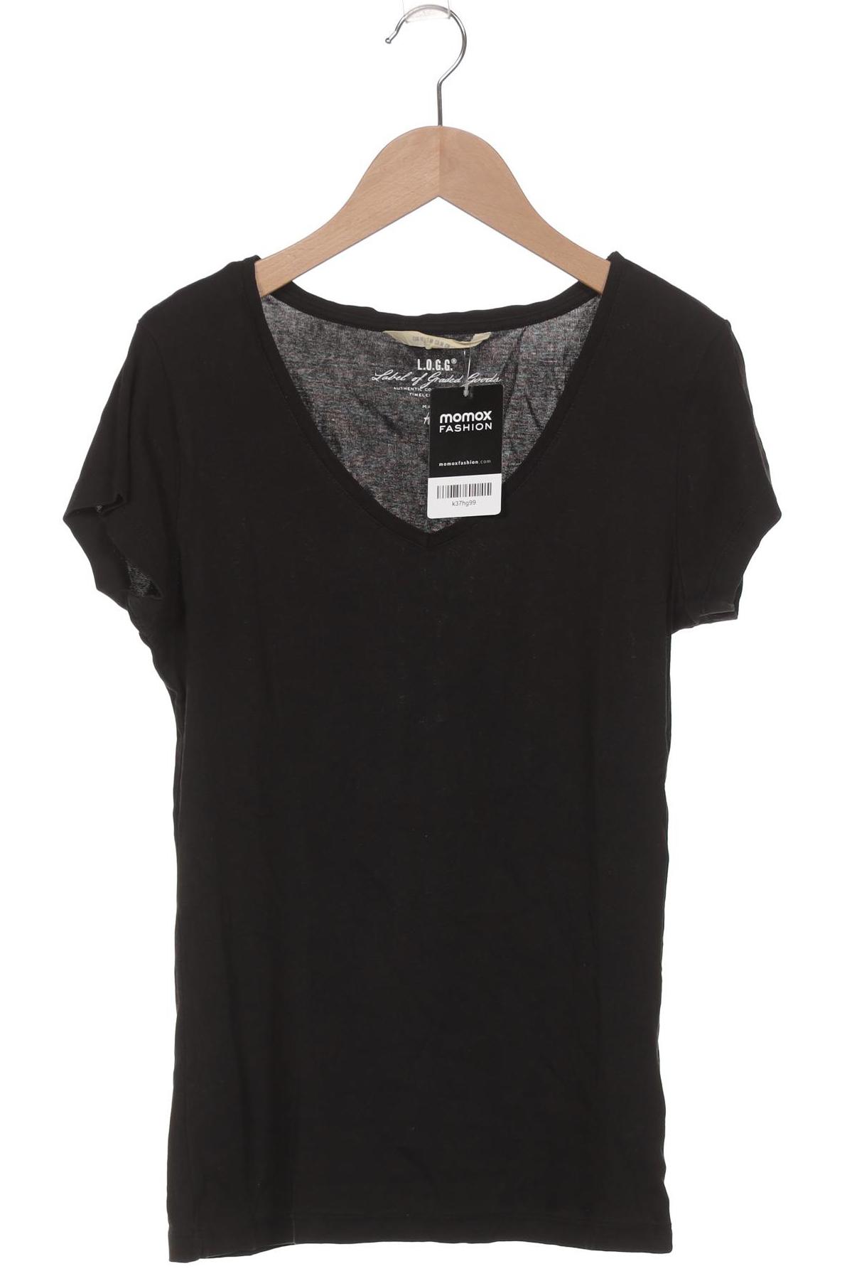 

H&M Damen T-Shirt, schwarz, Gr. 38