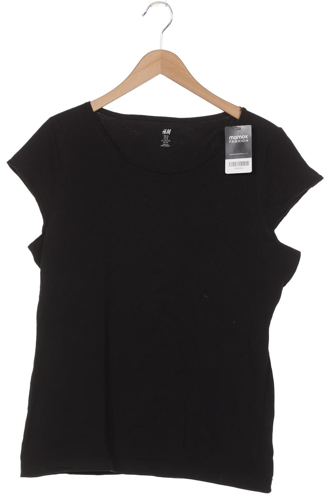 

H&M Damen T-Shirt, schwarz, Gr. 44