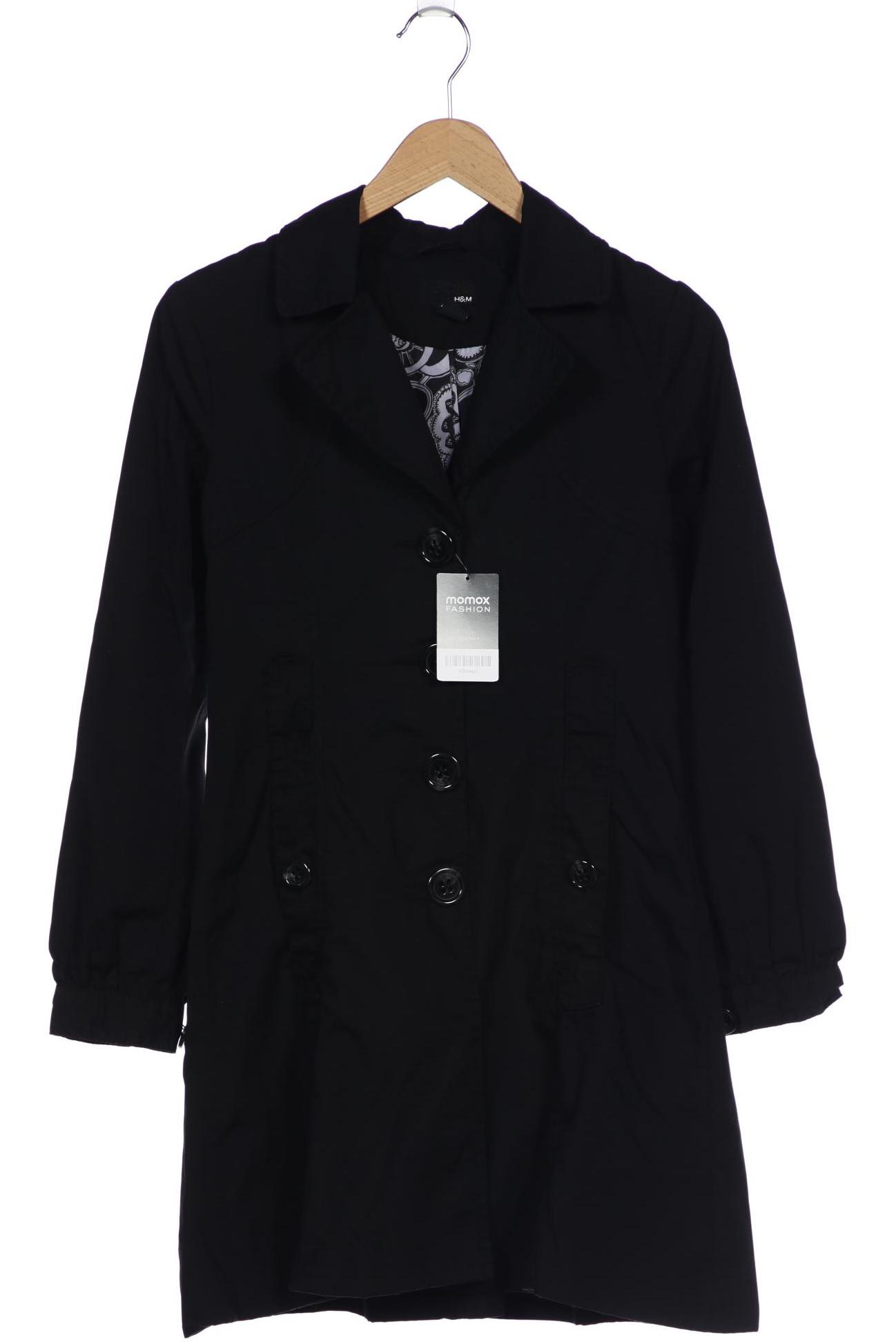 

H&M Damen Mantel, schwarz
