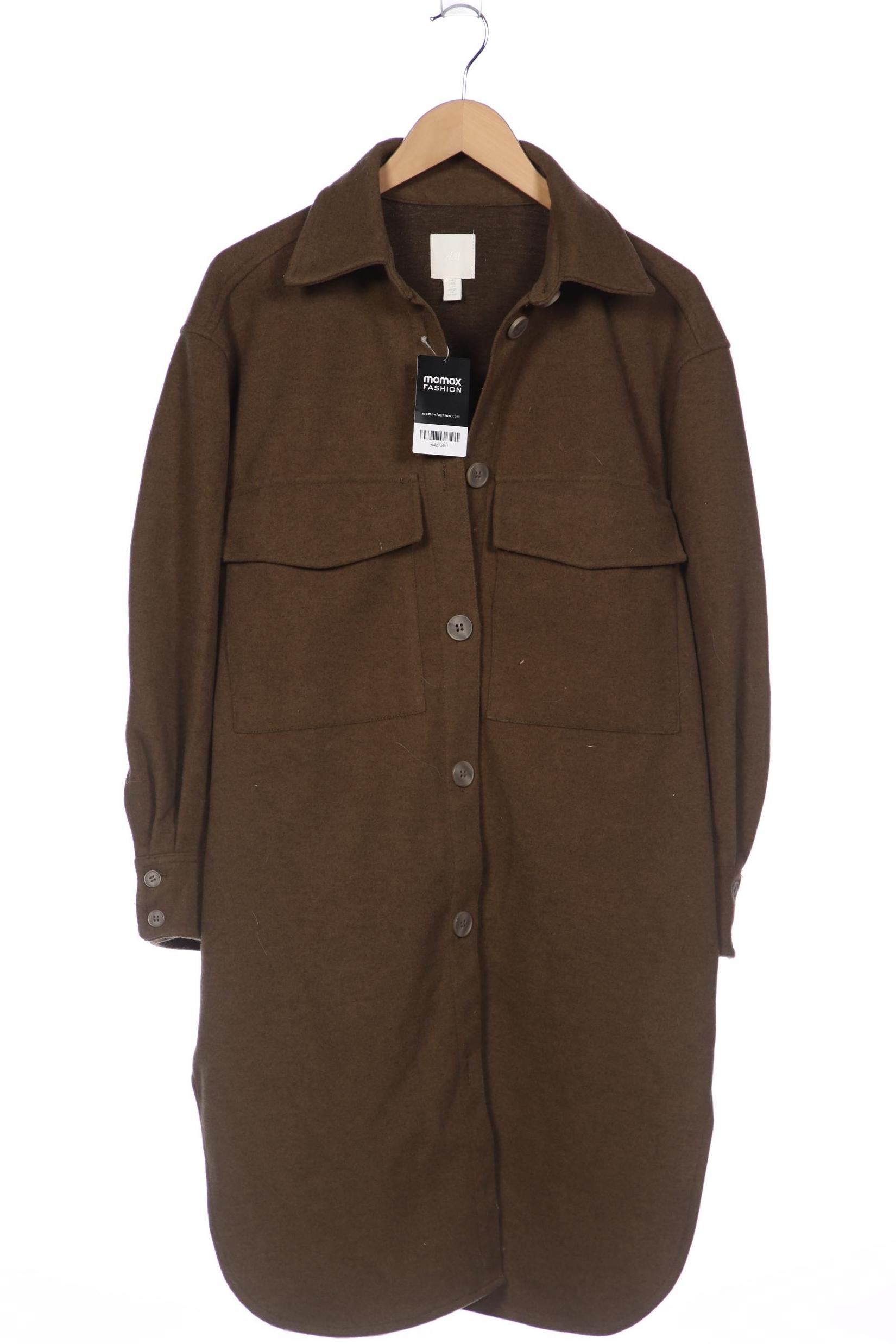 

H&M Damen Mantel, grün, Gr. 36