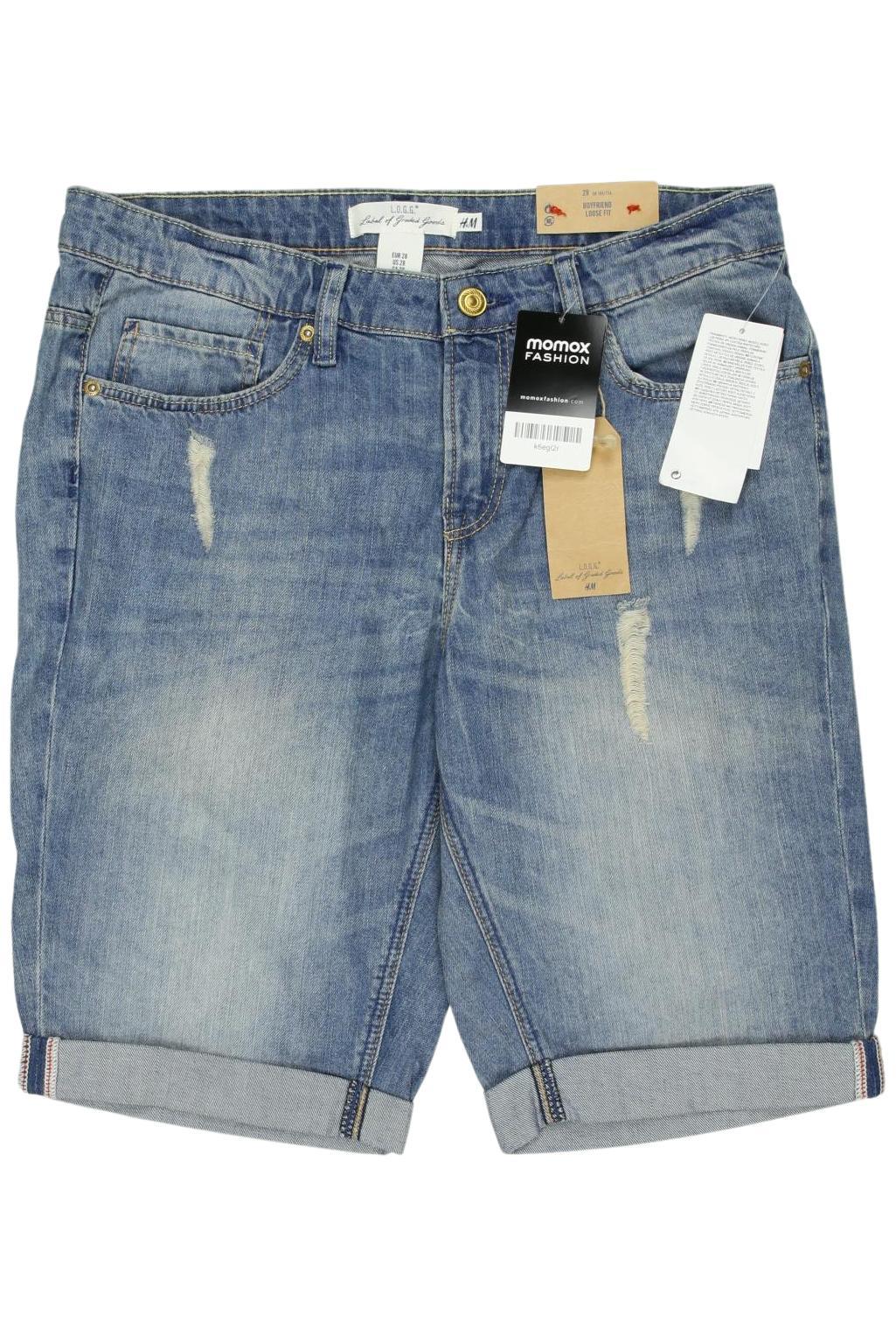 

H&M Damen Shorts, blau, Gr. 28