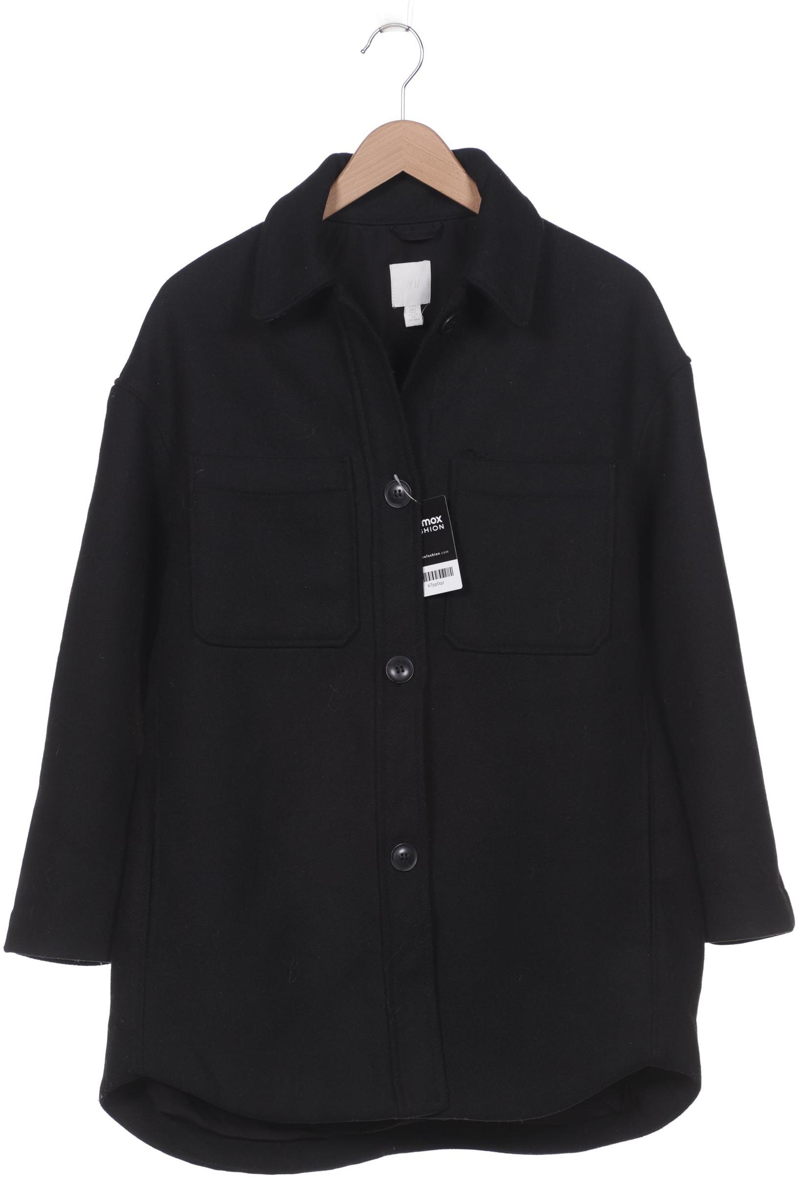 

H&M Damen Mantel, schwarz