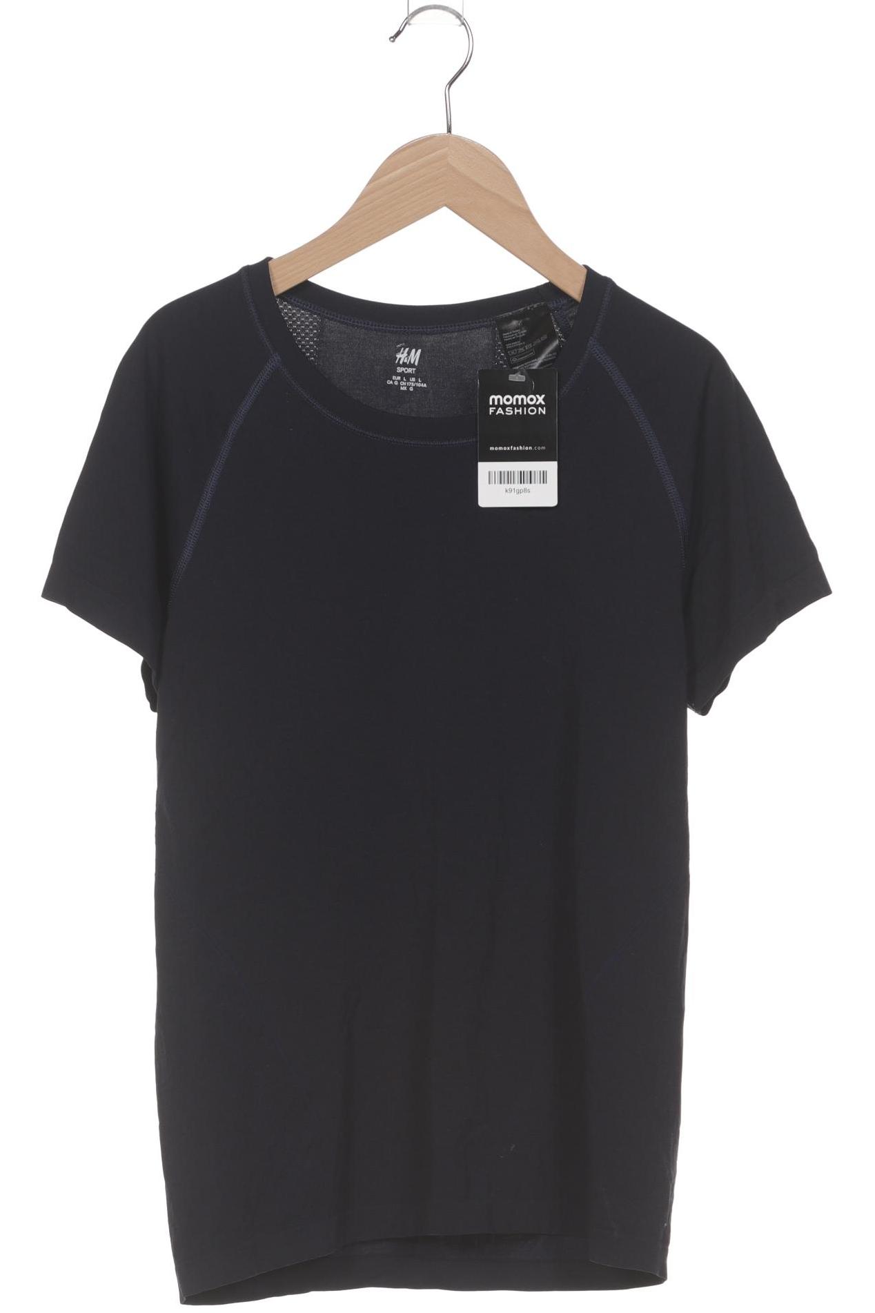 

H&M Damen T-Shirt, marineblau, Gr. 42
