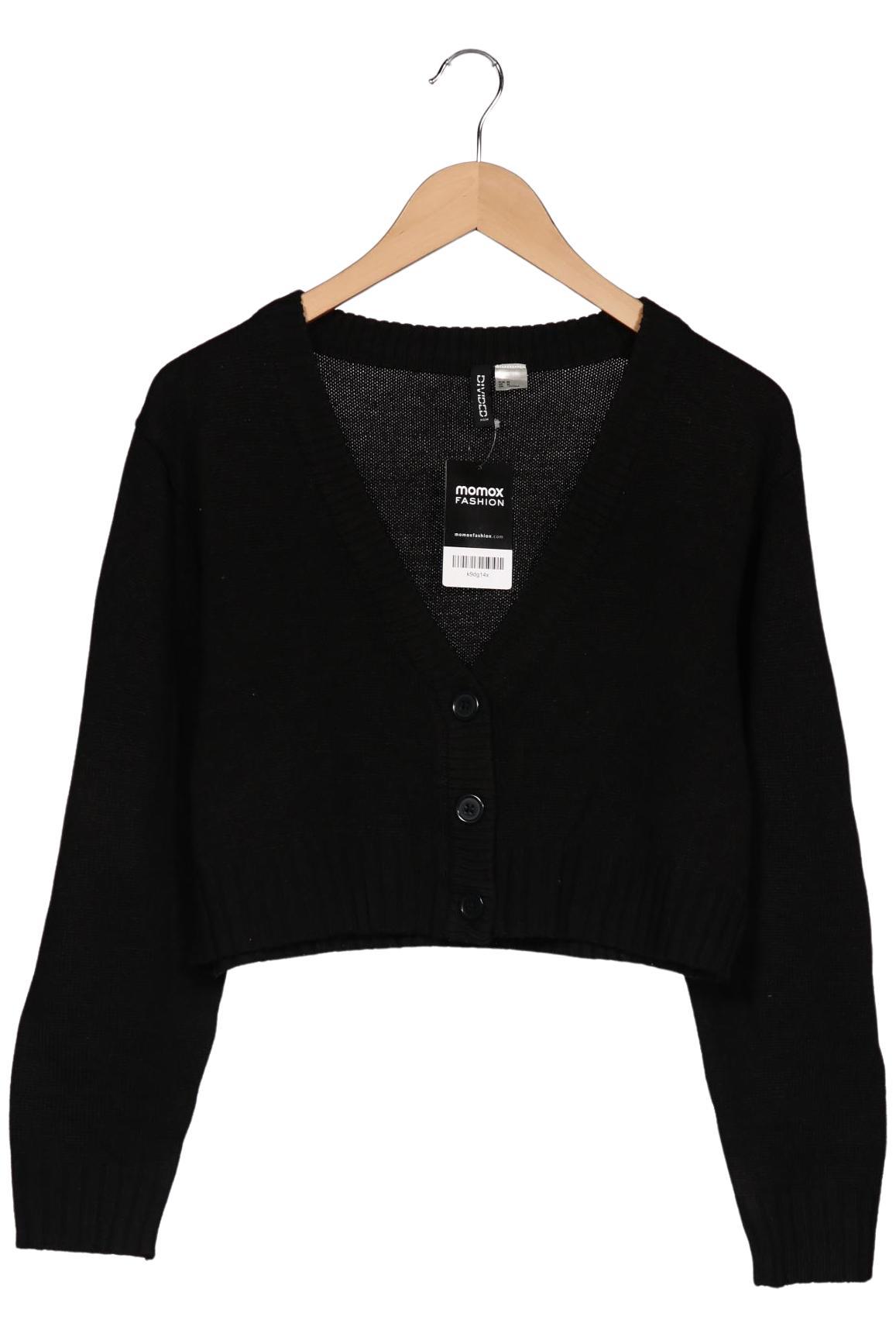 

H&M Damen Strickjacke, schwarz, Gr. 38