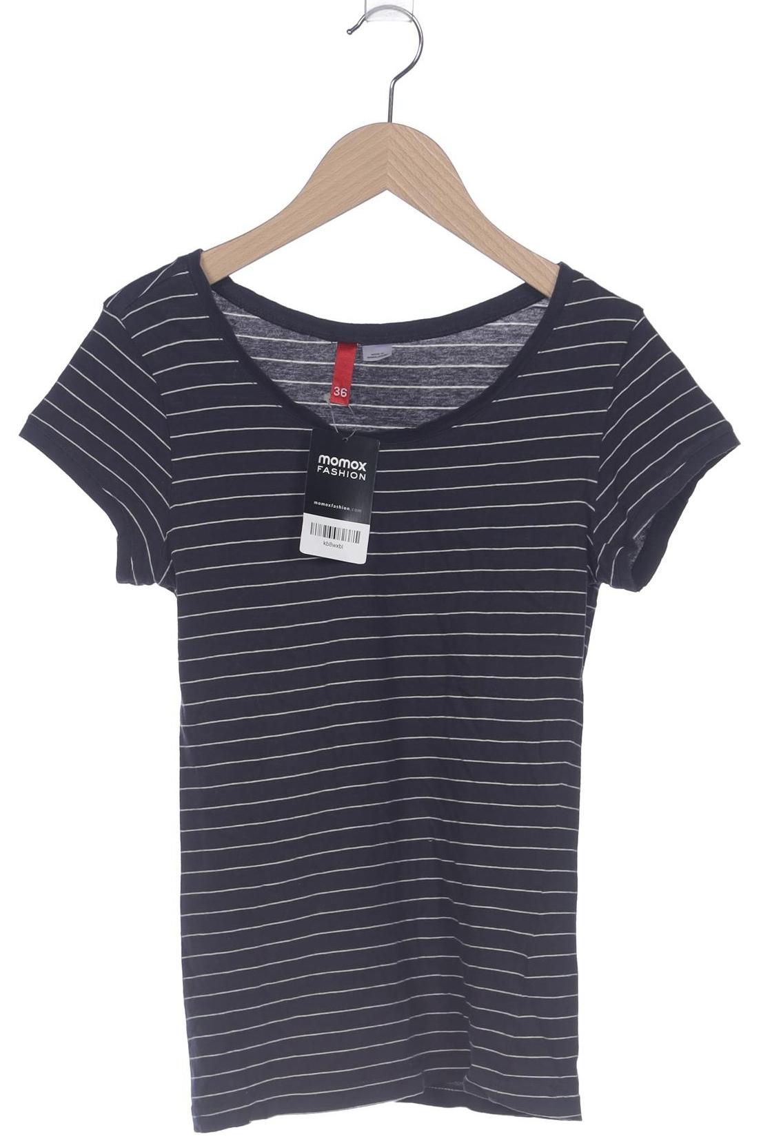 

H&M Damen T-Shirt, marineblau, Gr. 36