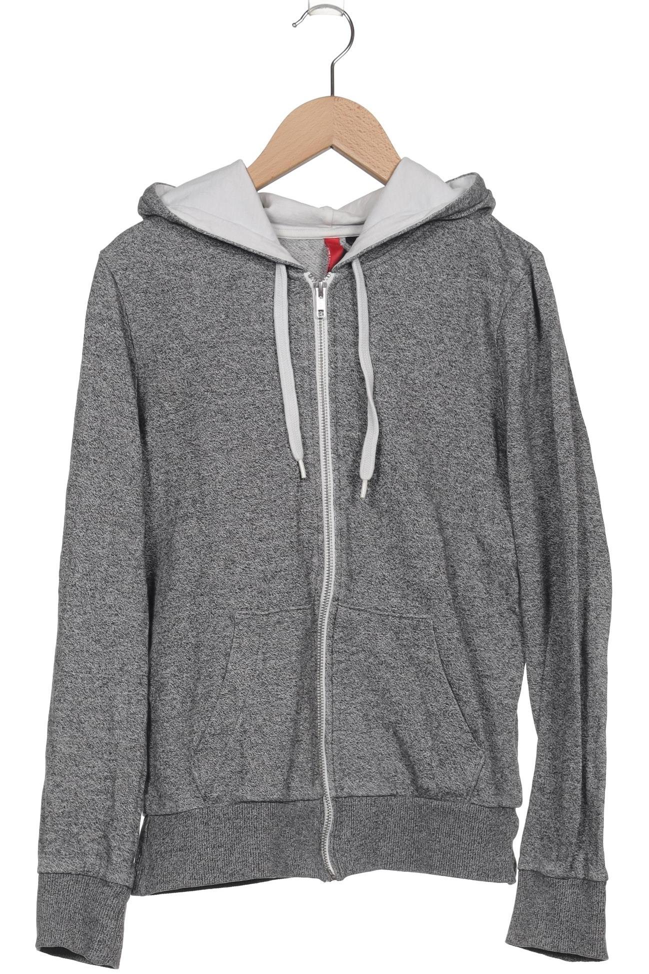 

H&M Damen Kapuzenpullover, grau, Gr. 36