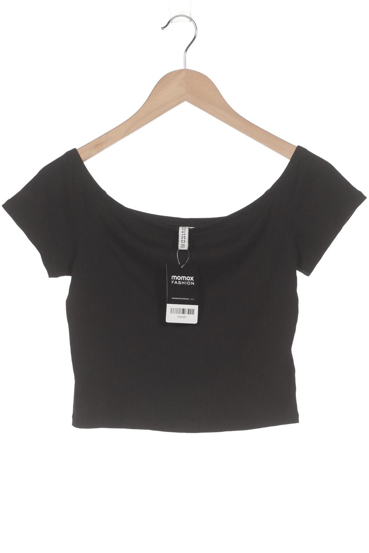 

H&M Damen T-Shirt, schwarz, Gr. 38