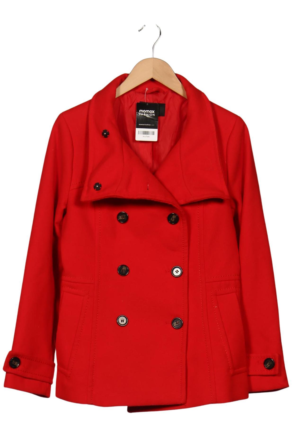 

H&M Damen Mantel, rot, Gr. 42
