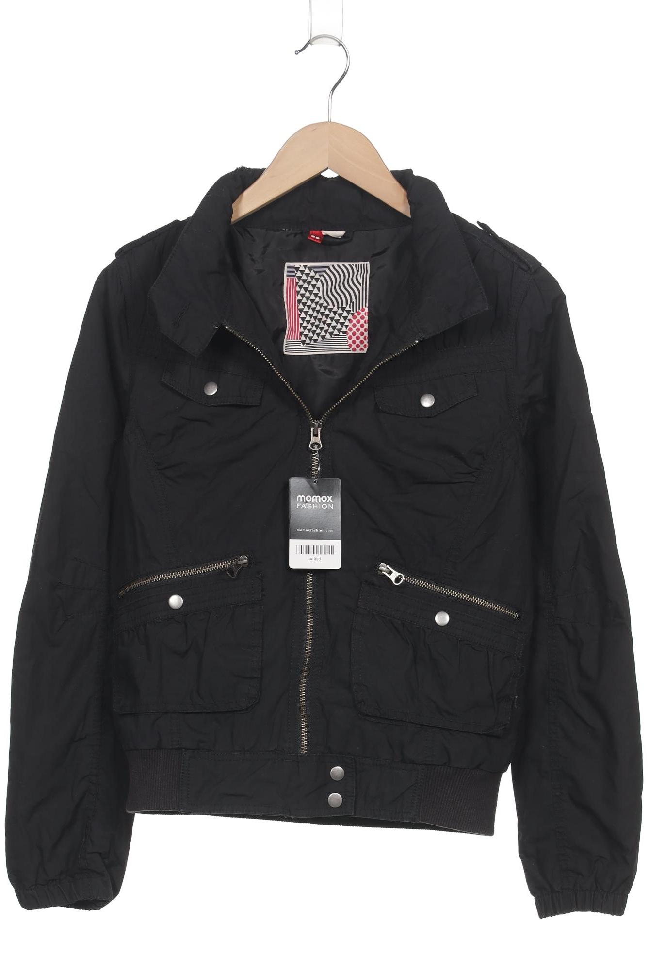 

H&M Damen Jacke, schwarz, Gr. 38