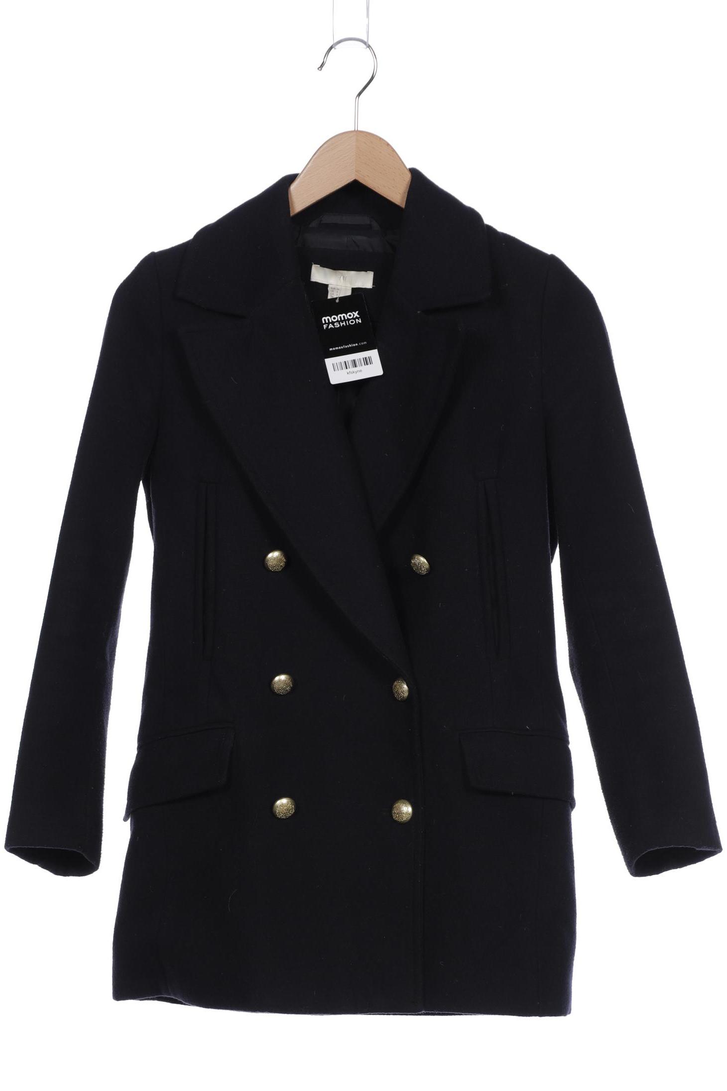

H&M Damen Mantel, marineblau, Gr. 36