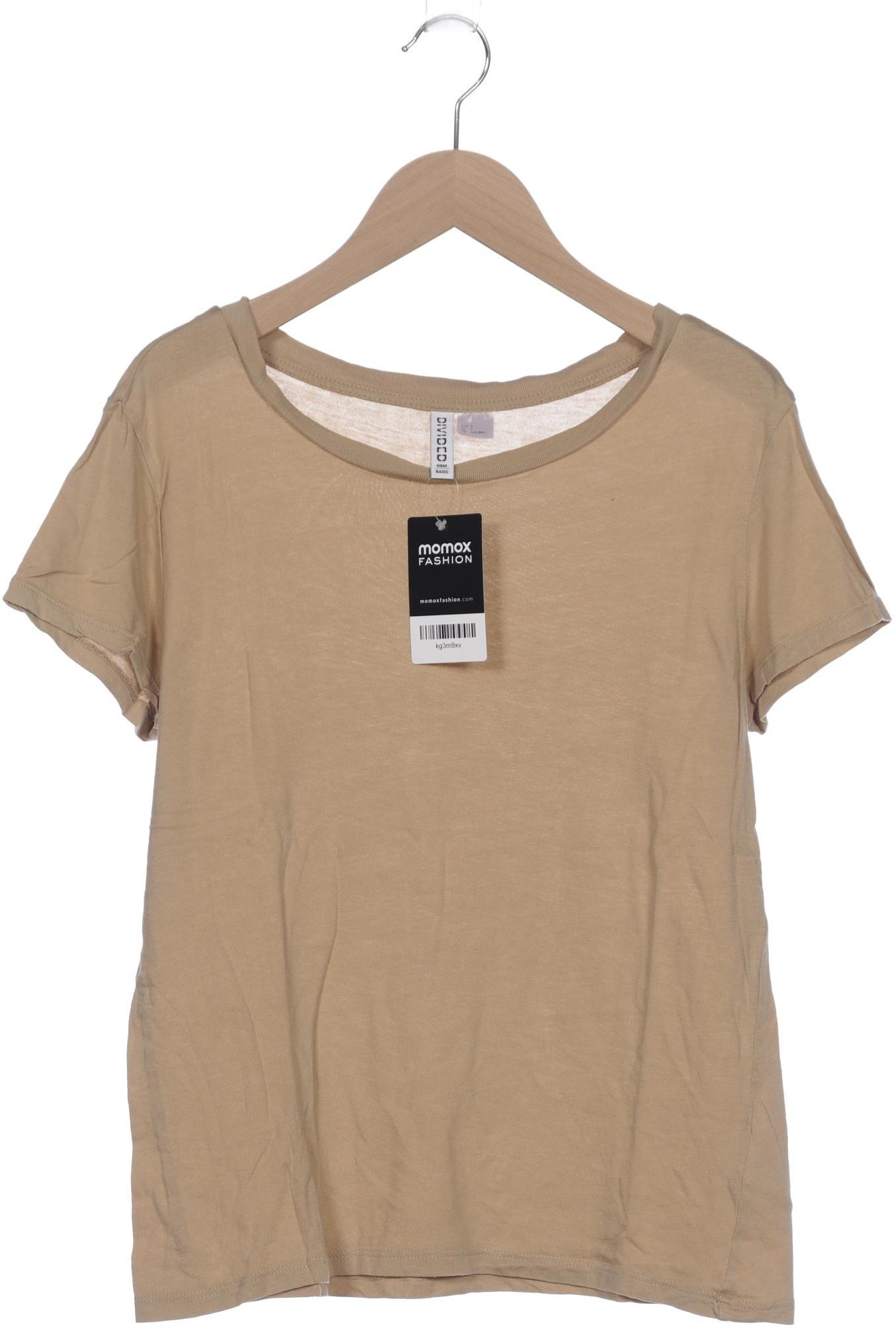 

H&M Damen T-Shirt, beige, Gr. 36