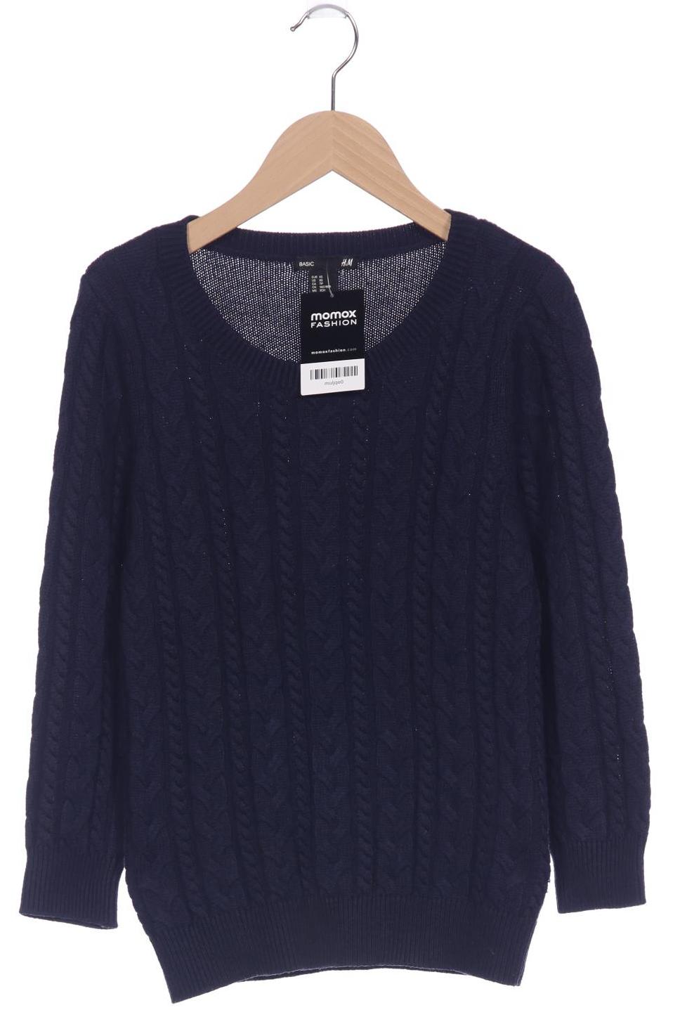 

H&M Damen Pullover, marineblau, Gr. 34