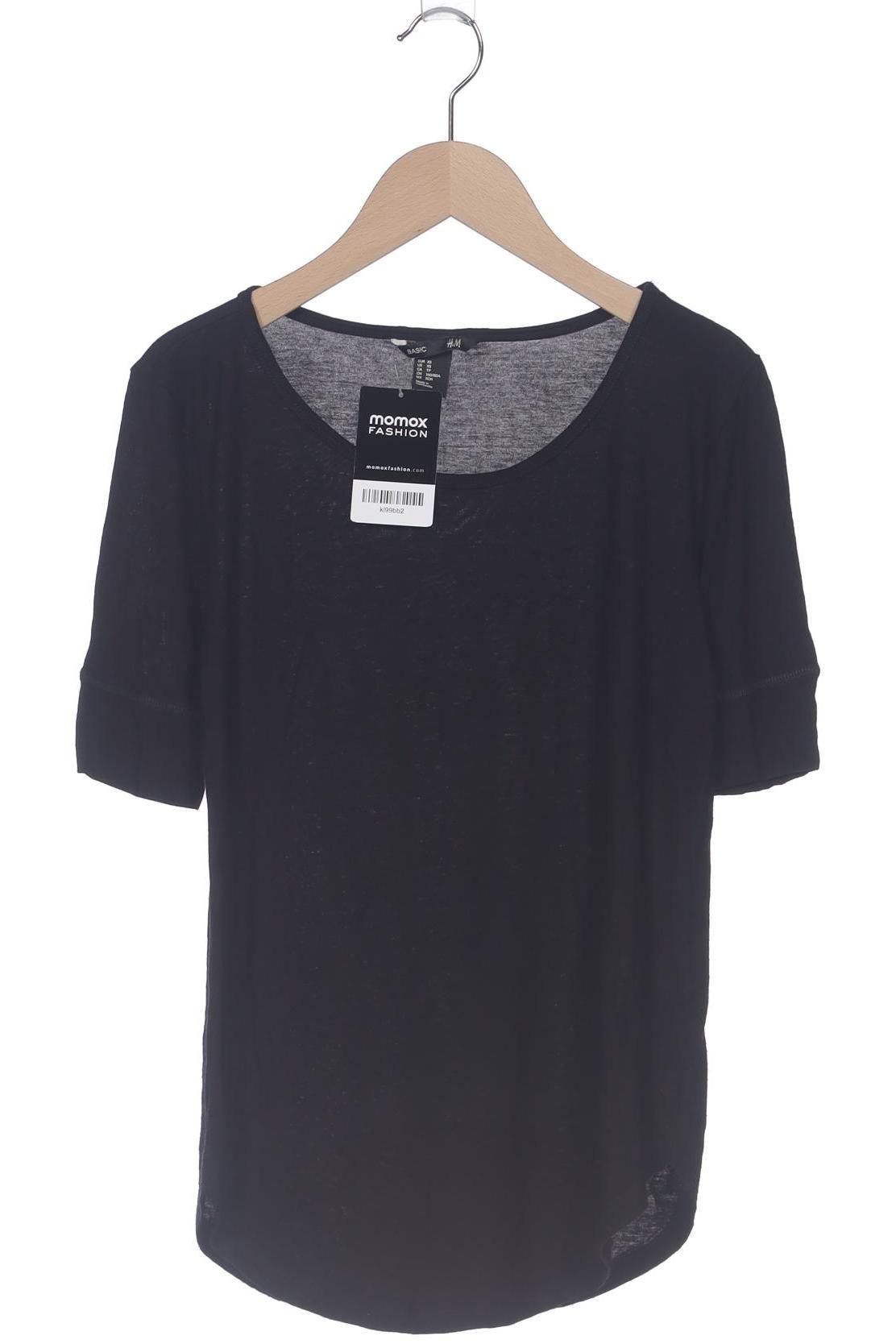 

H&M Damen T-Shirt, schwarz, Gr. 34